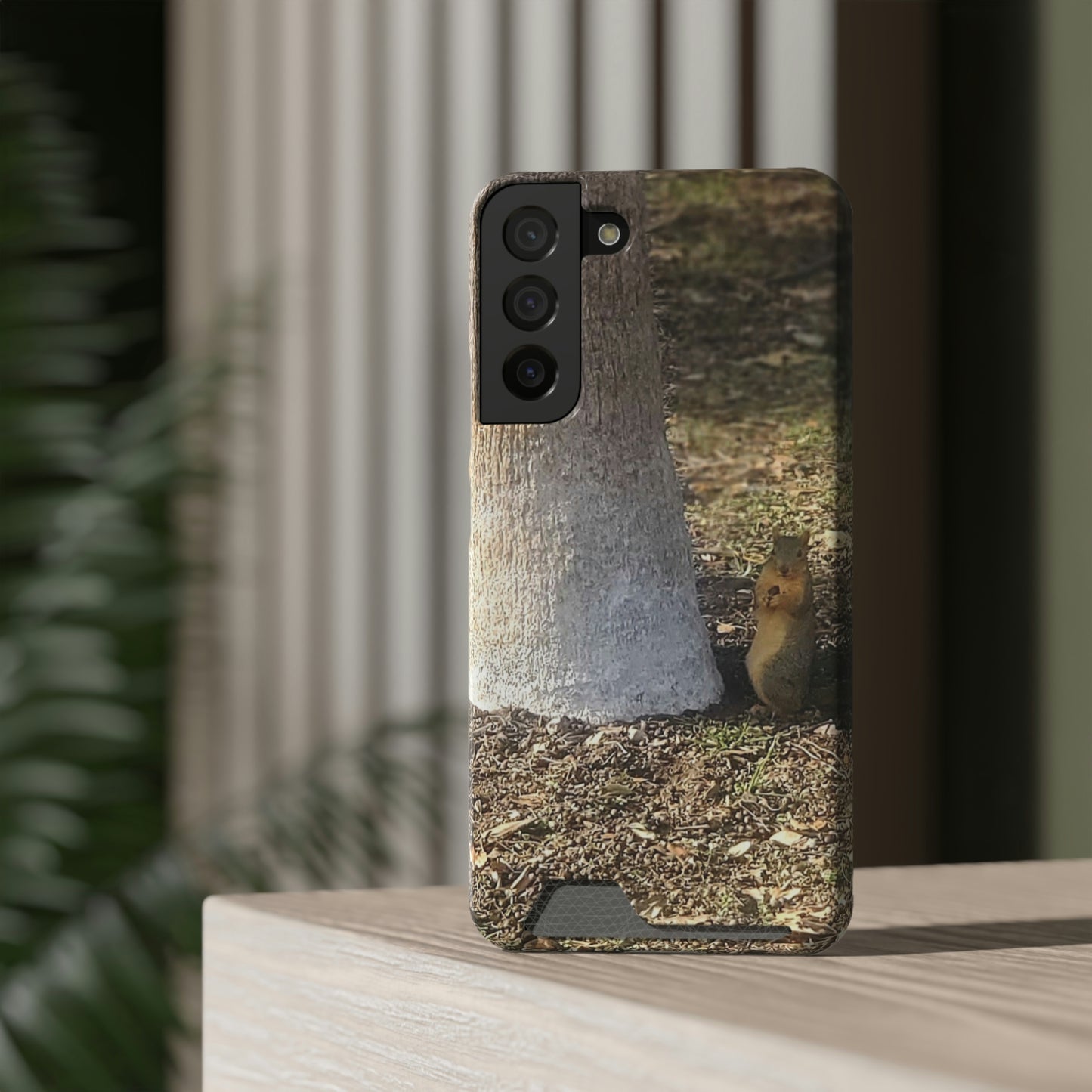 Squirrel and A Nut | Phone Case with Card Holder | Urban Geographic Collection | Life By Ortavia