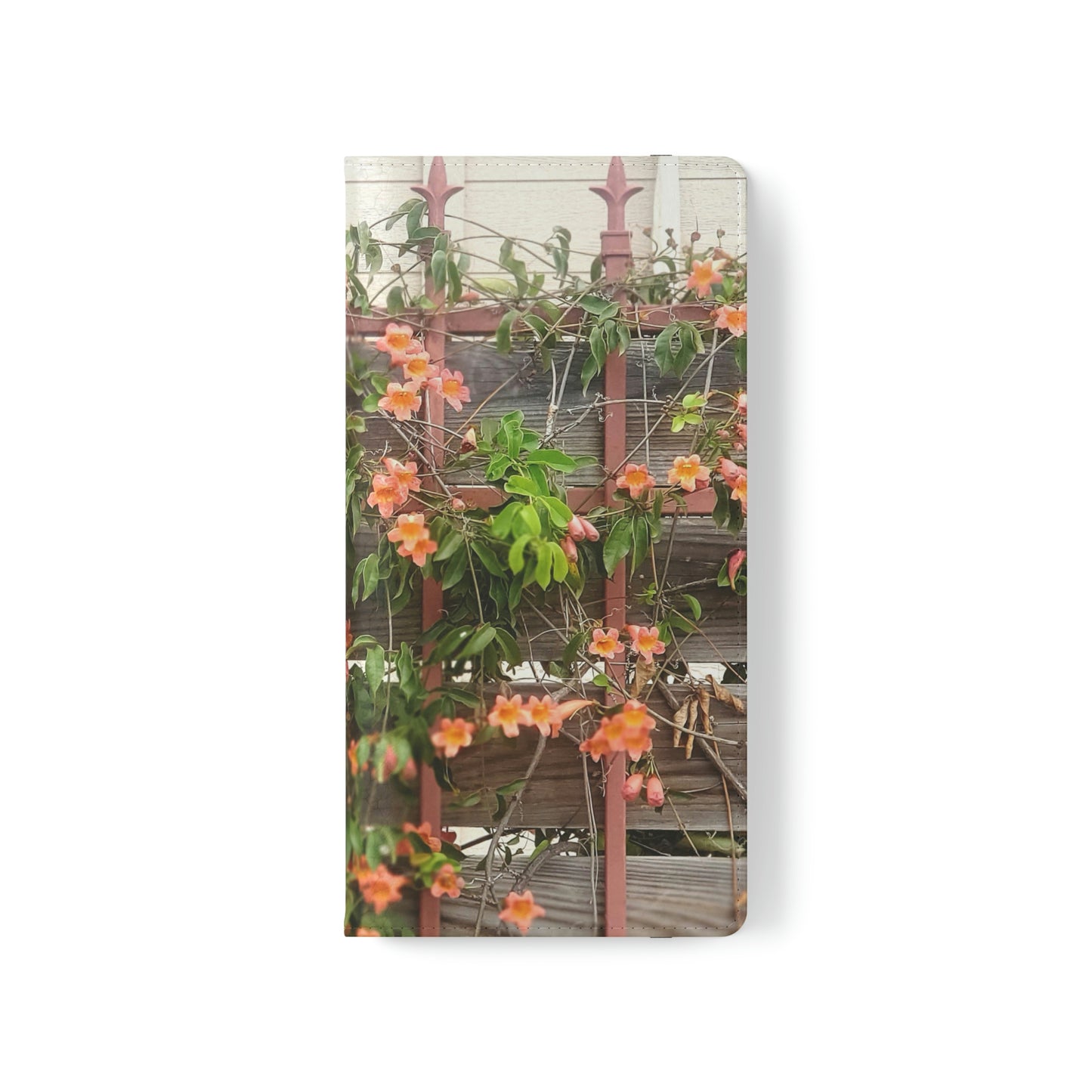 Flowers On A Rugged Fence | Folio Phone Case | High Bloom Collection | Life By Ortavia