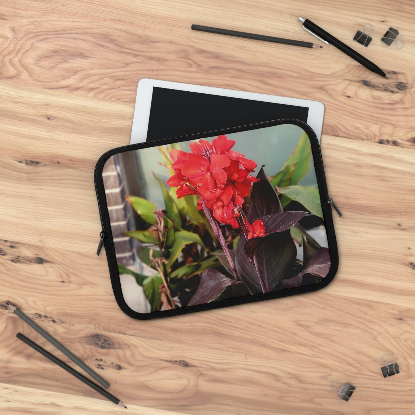 Red Canna | Laptop Sleeve 7 Inch 10 Inch 13 Inch 15 Inch 17 Inch | Life By Ortavia