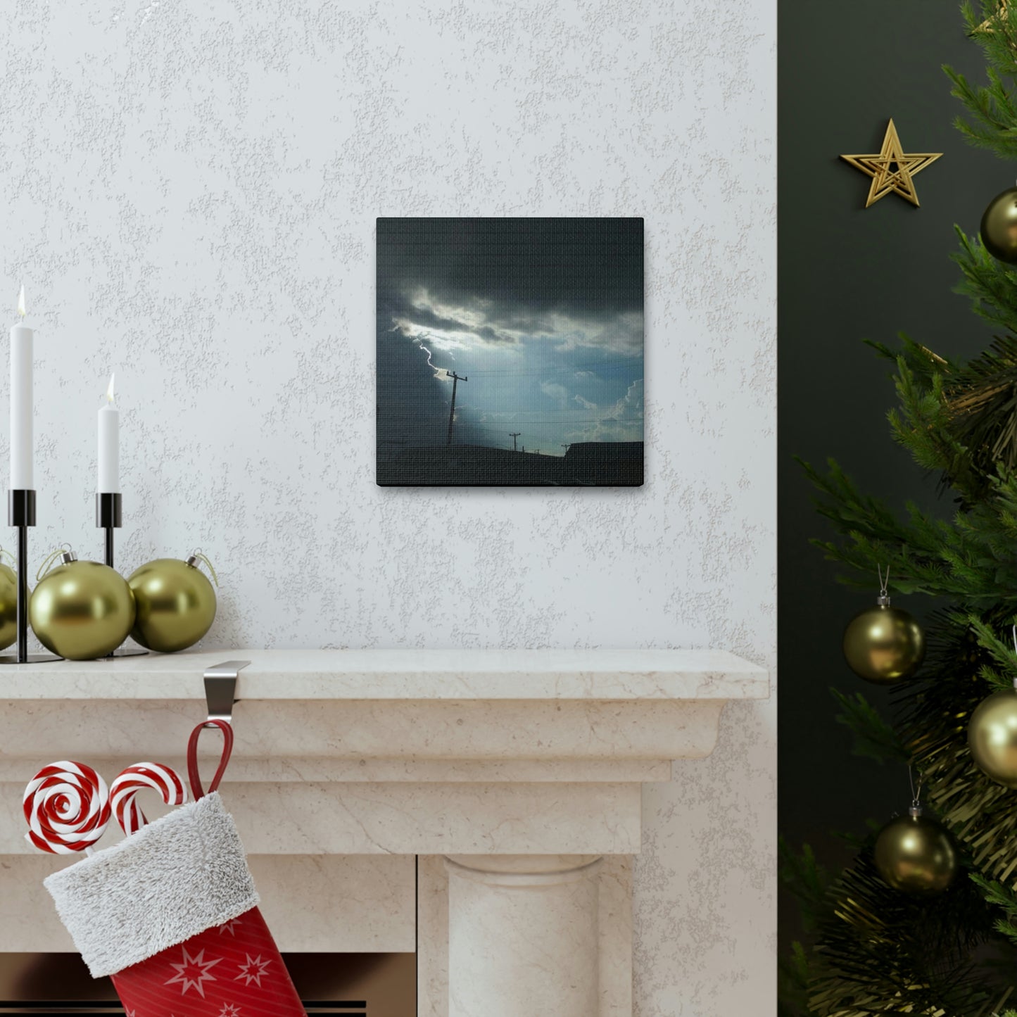 Sun Through Dark Clouds | Wall Art Canvas | Heavens Collection