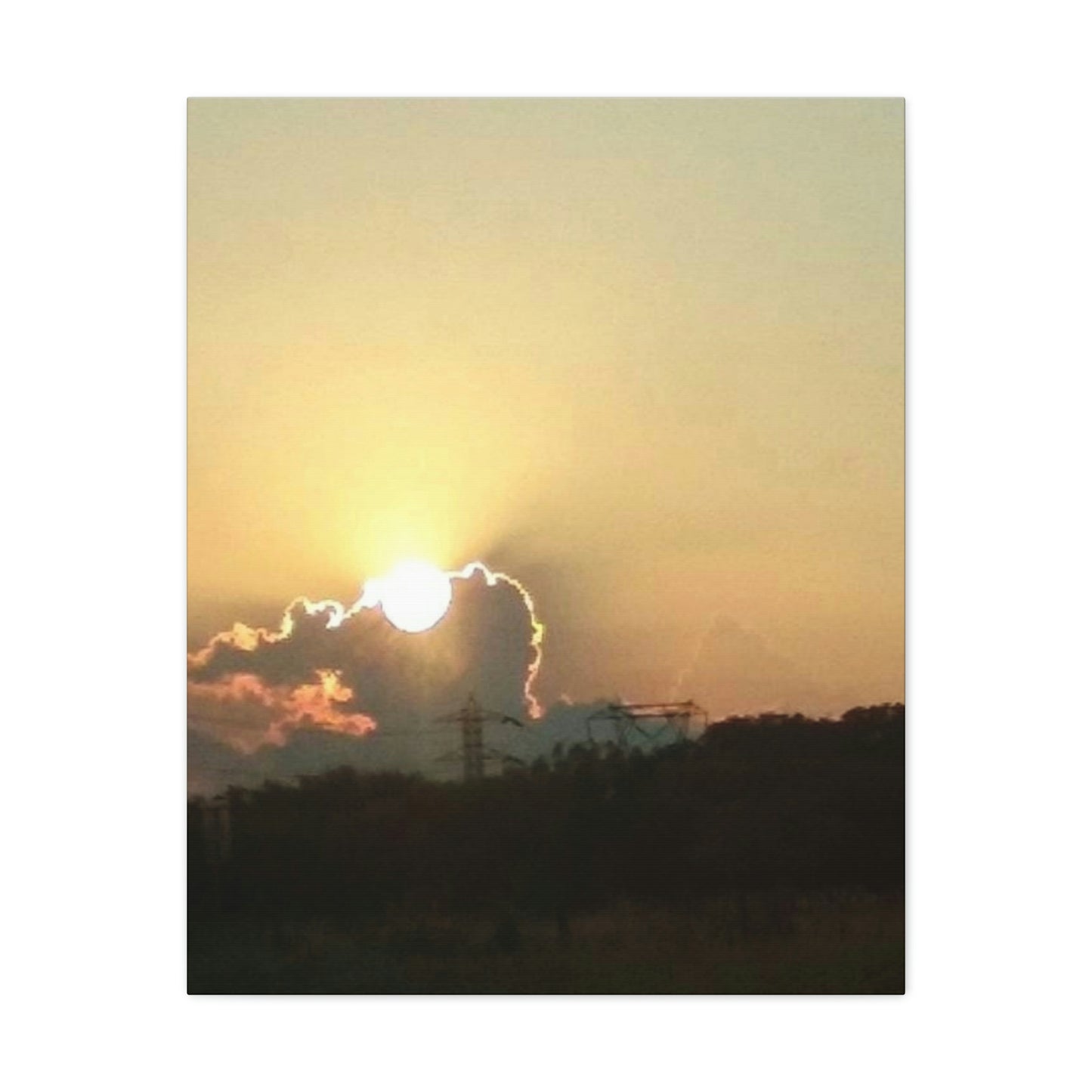Sun in the Clouds | Wall Art Canvas | Heavens Collection | Life By Ortavia
