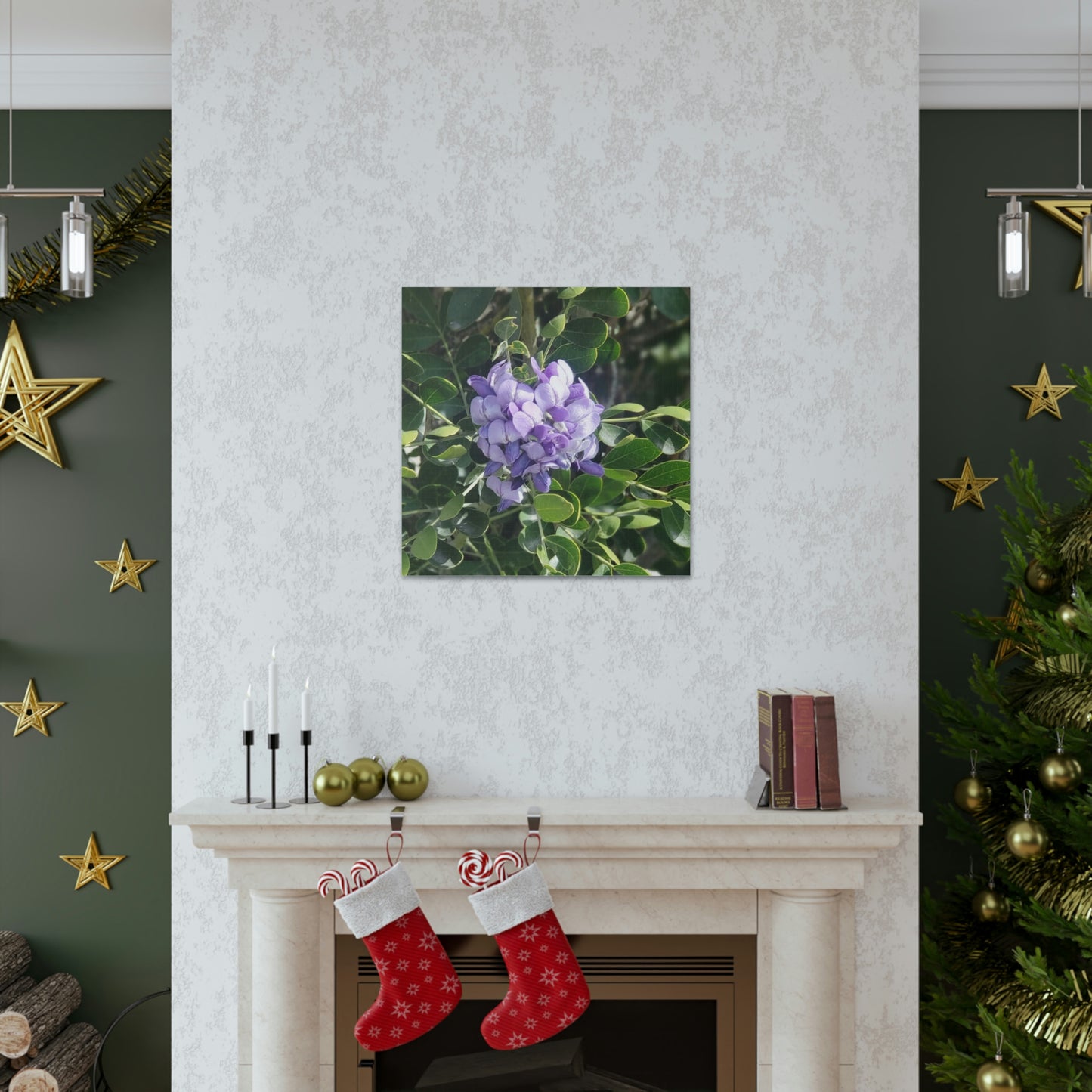 Purple Texas Mountain Laurel | Wall Art Canvas