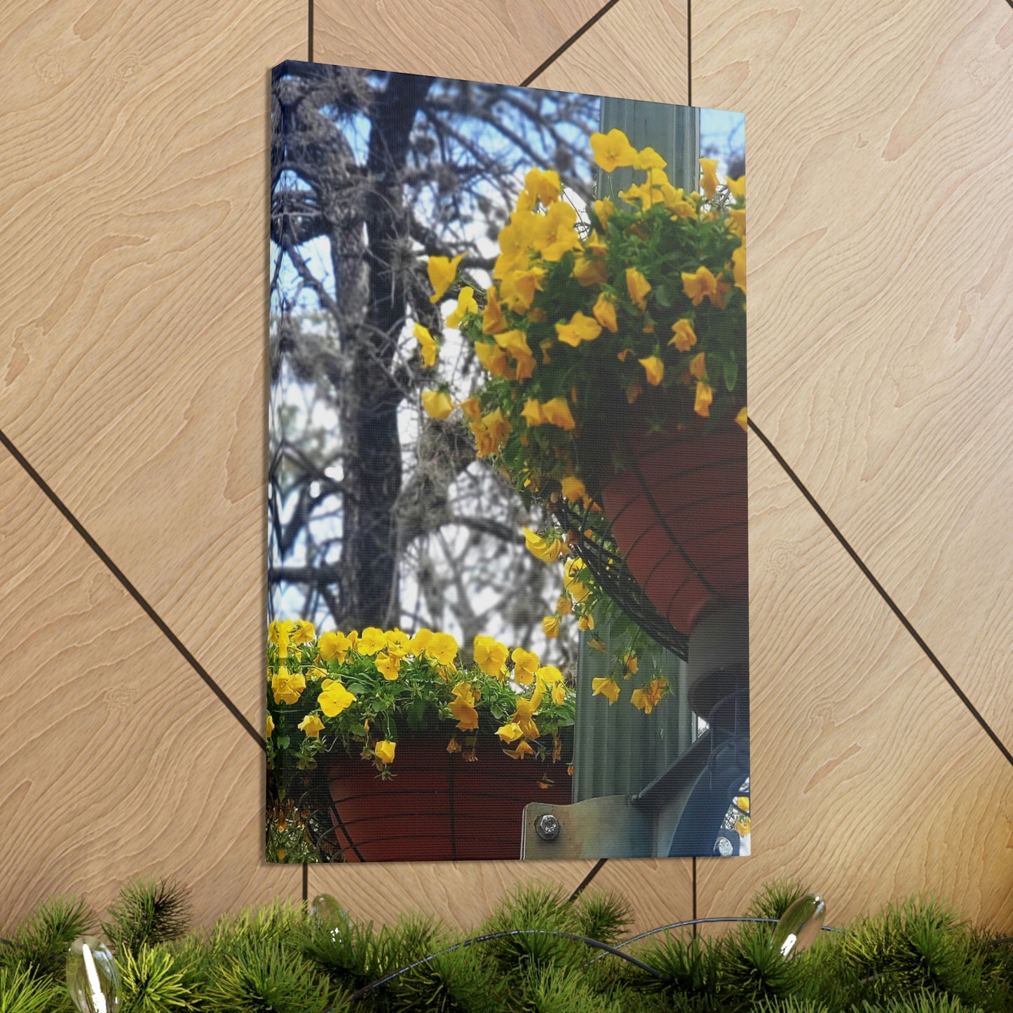 Yellow Pansies Downtown | Wall Art Canvas | High Bloom Collection | Life By Ortavia