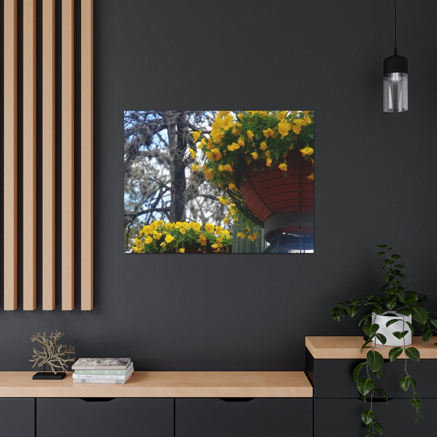 Yellow Pansies Downtown | Wall Art Canvas | High Bloom Collection | Life By Ortavia