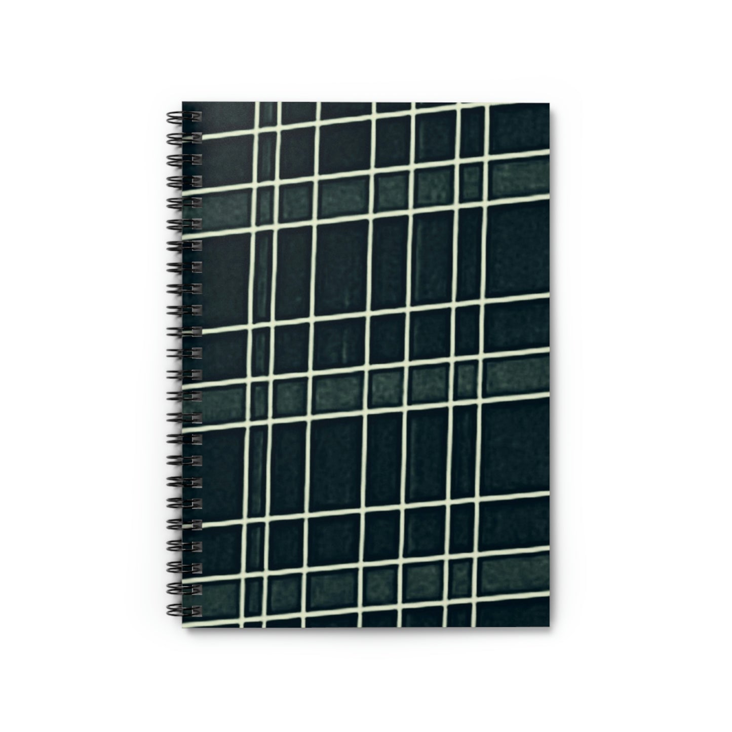 Black/Green | Spiral Notebook 118 pg Ruled | Vintage Window Collection | Life By Ortavia