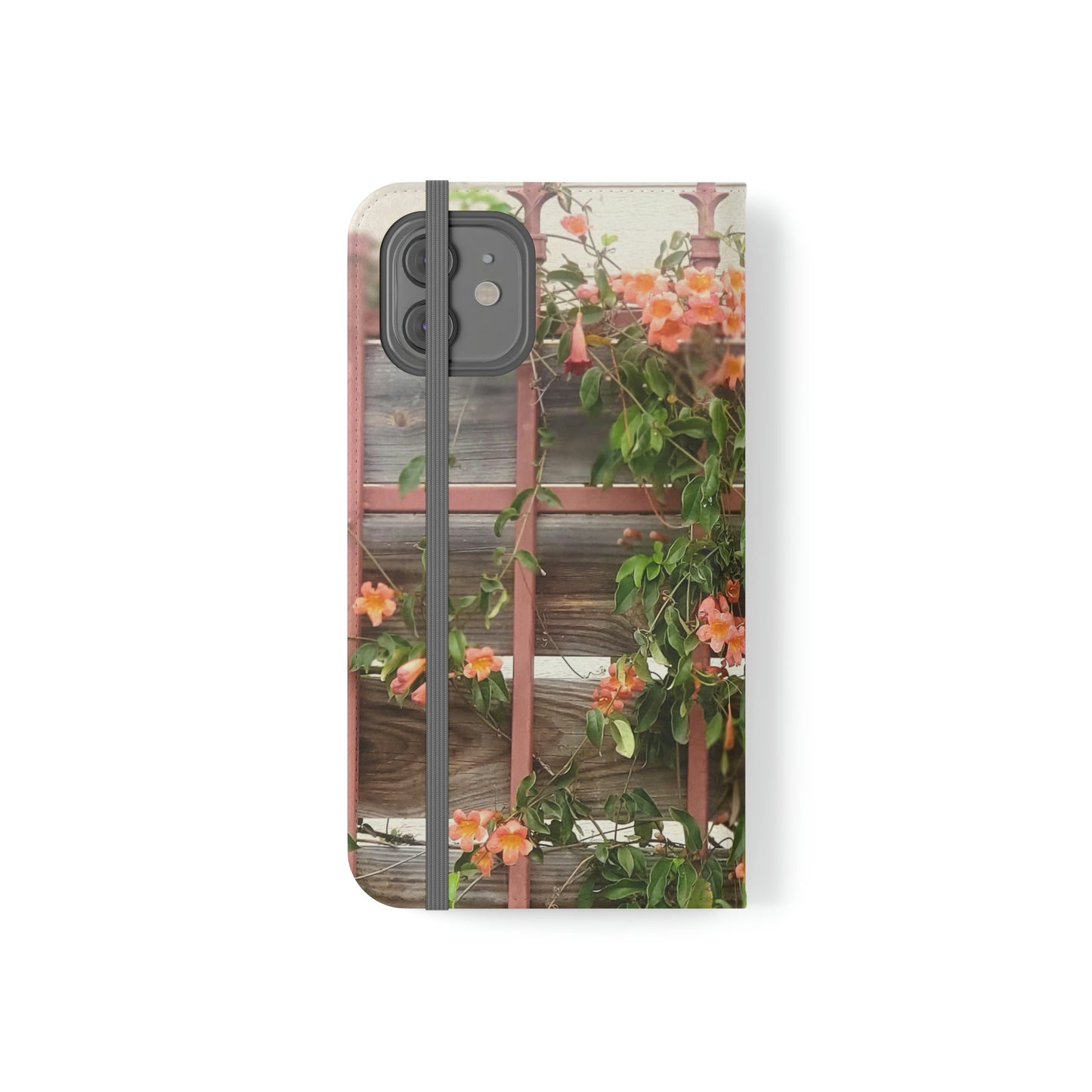 Flowers On A Rugged Fence | Folio Phone Case | High Bloom Collection | Life By Ortavia