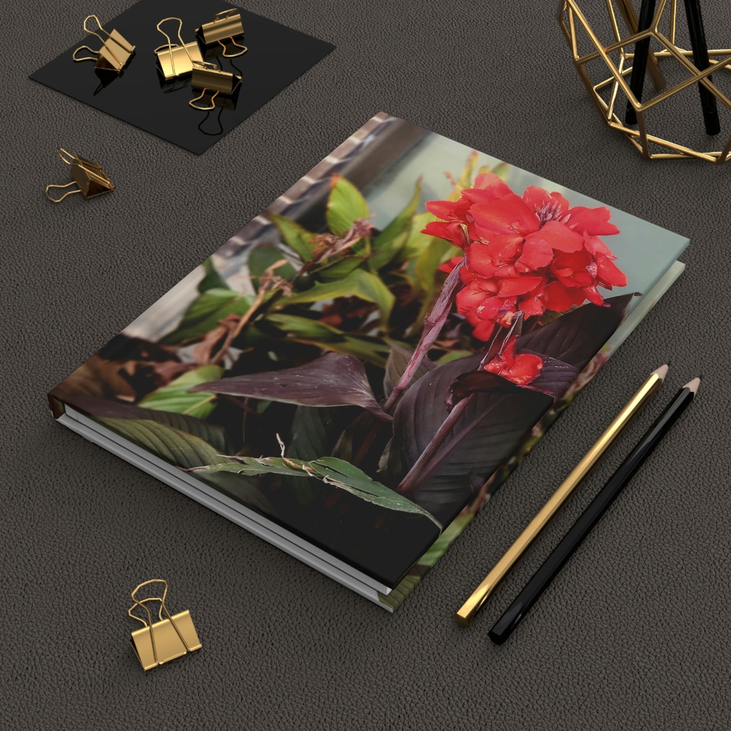 Red Canna | Hardcover Matte Journal | High Bloom Collection | Life By Ortavia