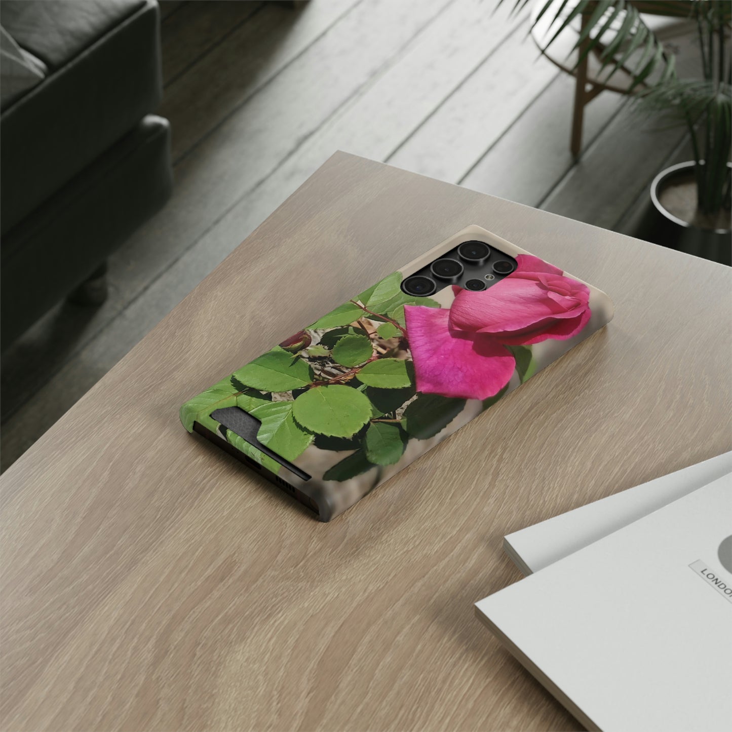 Dear Pink Rosa | Phone Case with Card Holder | High Bloom Collection | Life By Ortavia