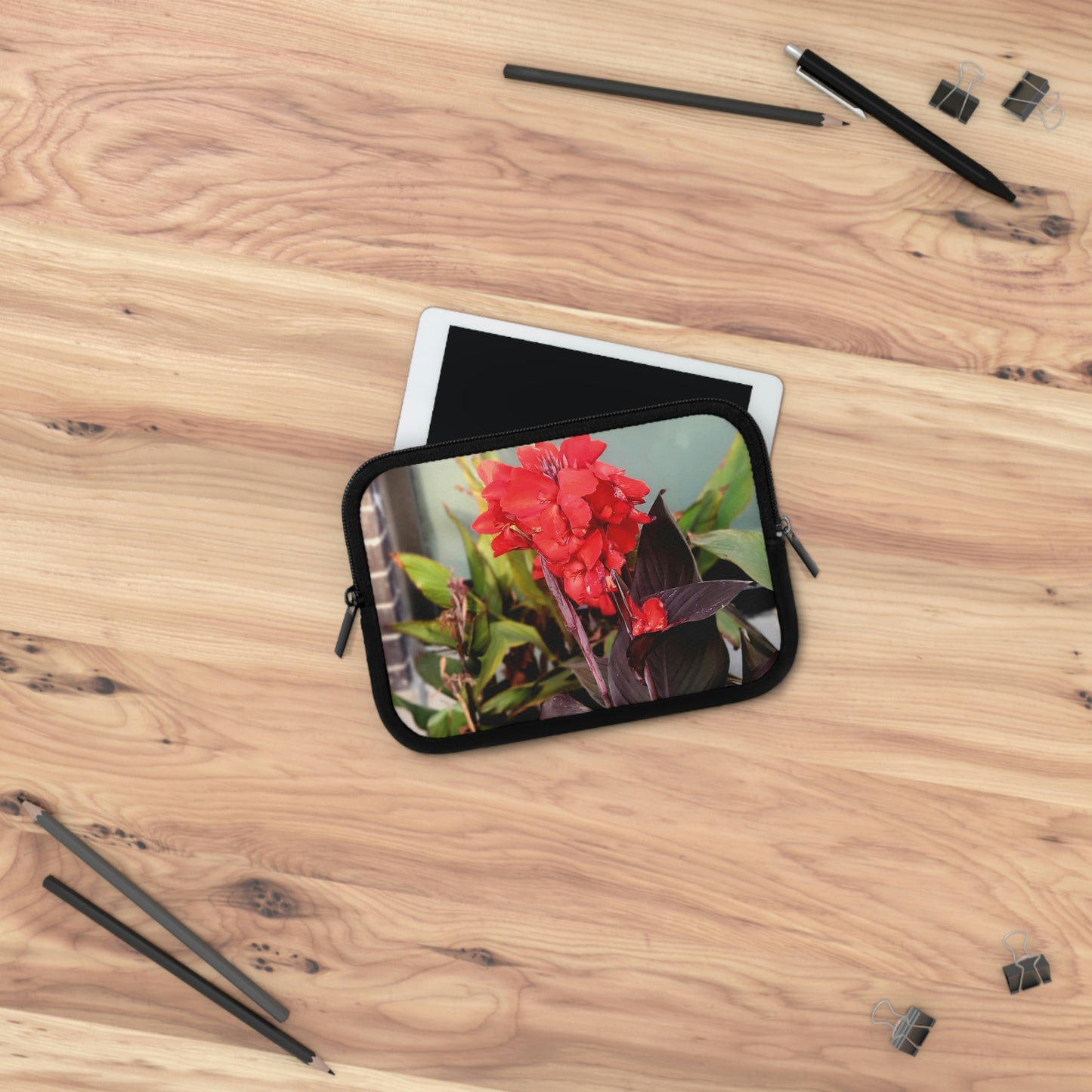 Red Canna | Laptop Sleeve 7 Inch 10 Inch 13 Inch 15 Inch 17 Inch | Life By Ortavia