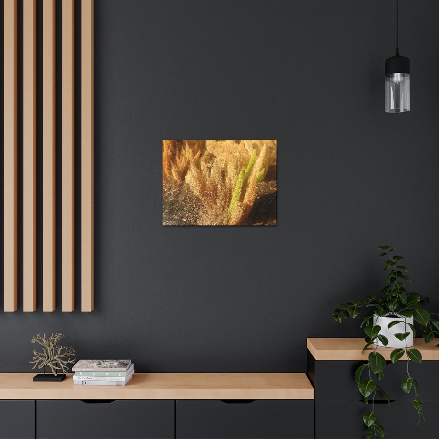 Golden Foxtail Fern | Wall Art Canvas | High Bloom Collection | Life By Ortavia