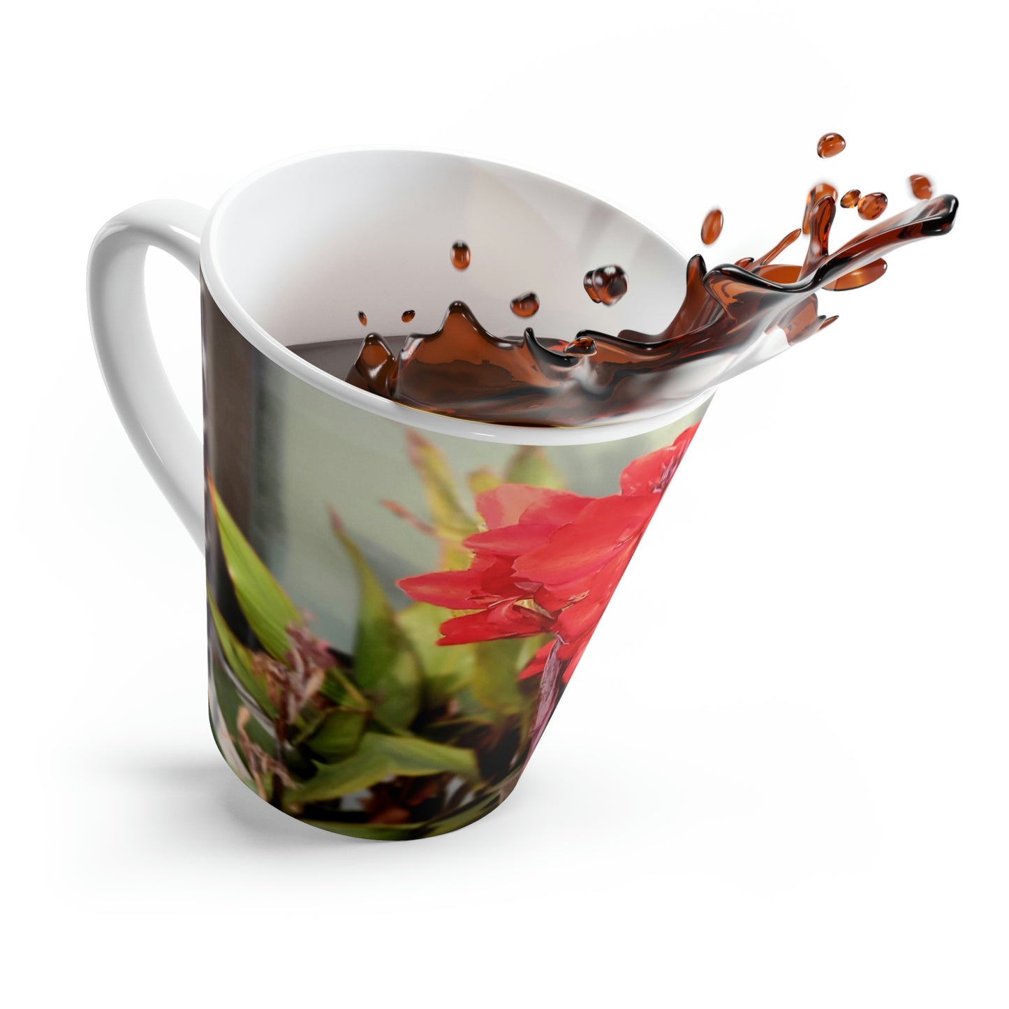 Red Canna | 12 oz Latte Mug | Life By Ortavia