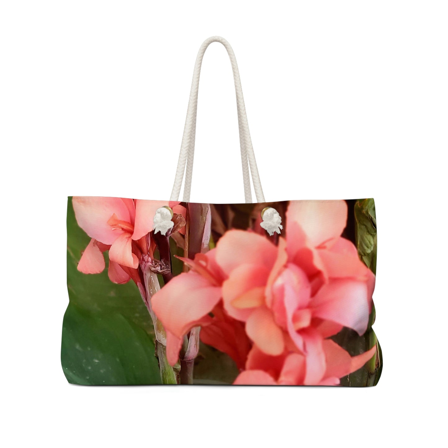 Pink Canna | High Bloom Collection | Weekender Bag 24" x13" | Life By Ortavia