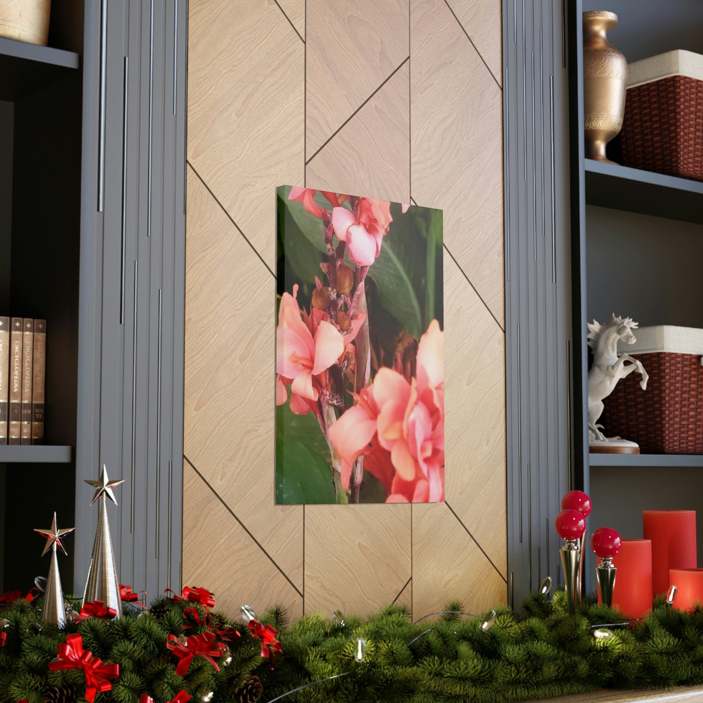 Art Prints & Wall Art, Canvas Gallery with Pink Canna Flower