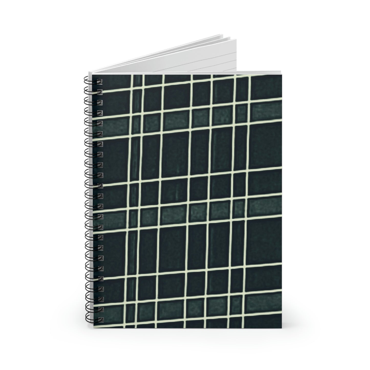Black/Green | Spiral Notebook 118 pg Ruled | Vintage Window Collection | Life By Ortavia