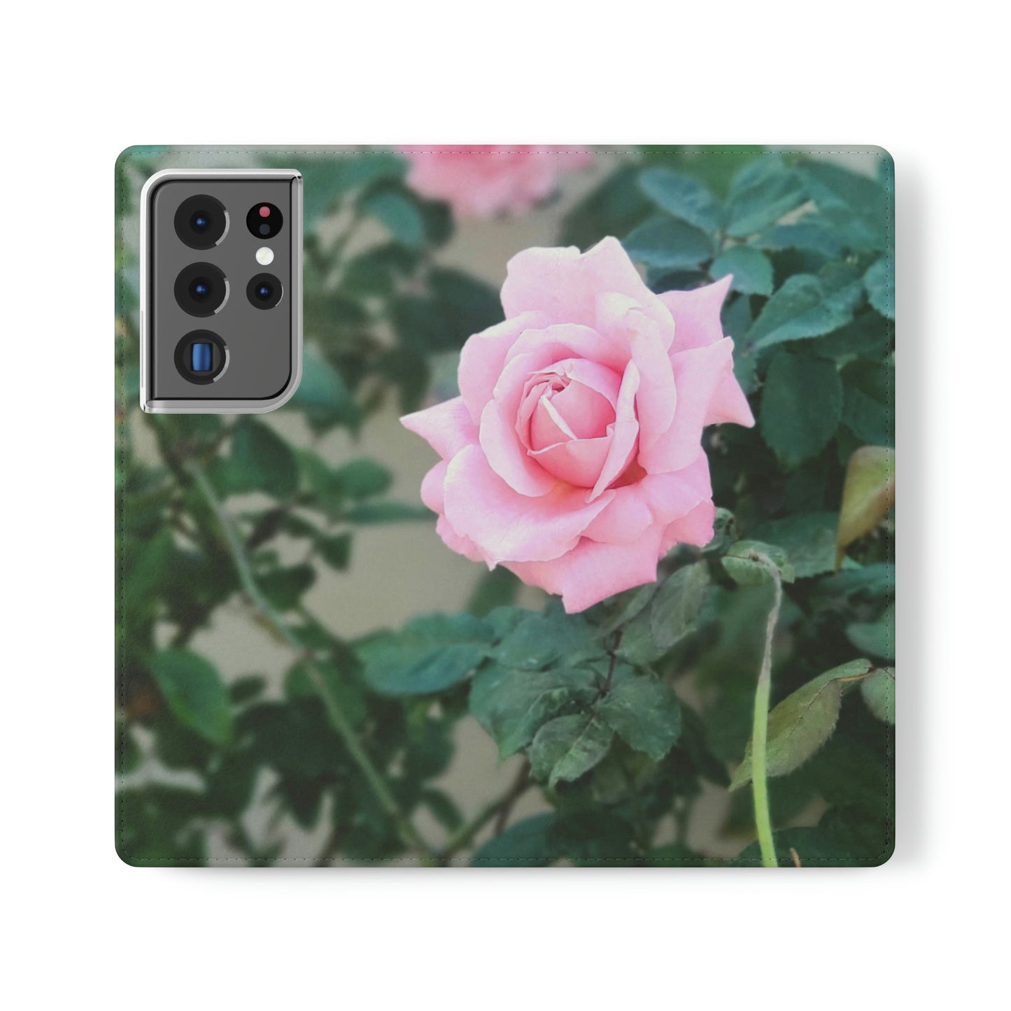 Focus on A Pink Rose | Folio Phone Case | High Bloom Collection | Life By Ortavia