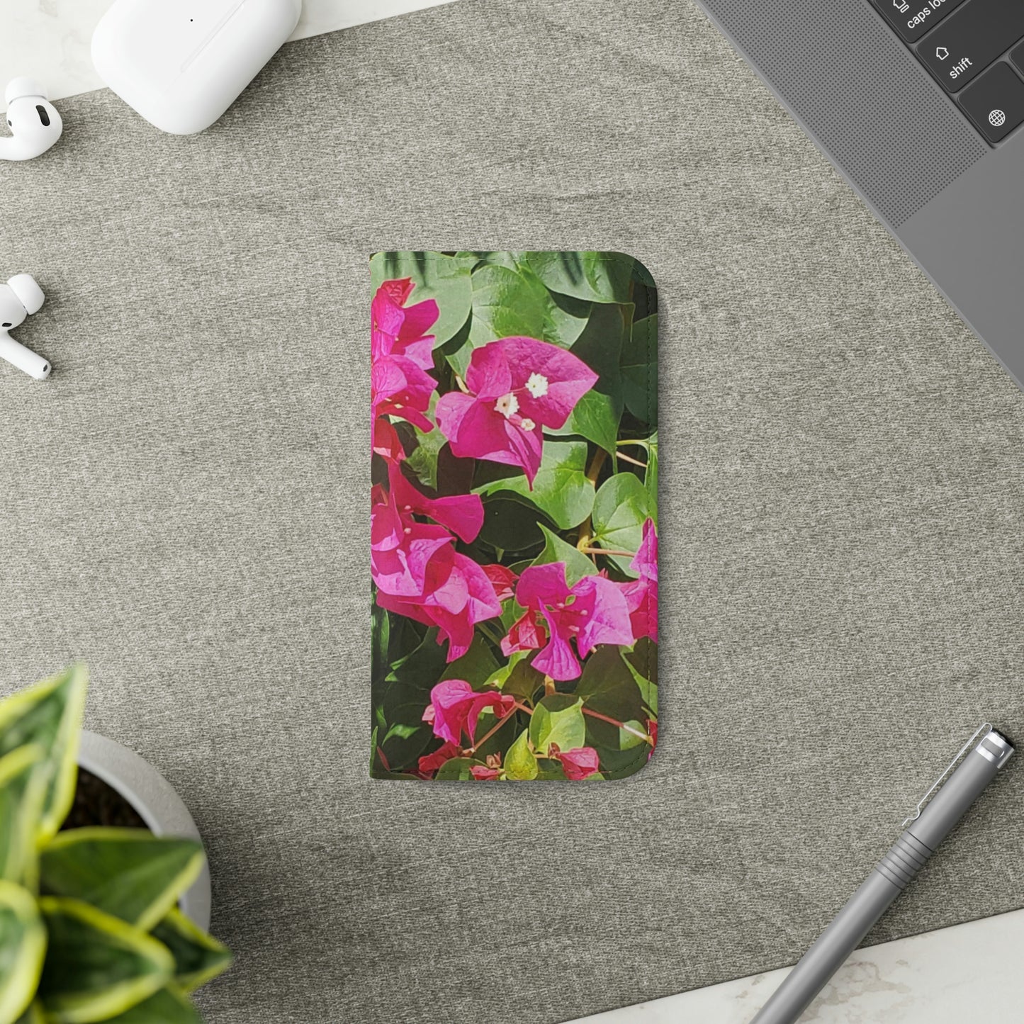 Hot Pink Bougainvillea | Folio Phone Case | High Bloom Collection | Life By Ortavia