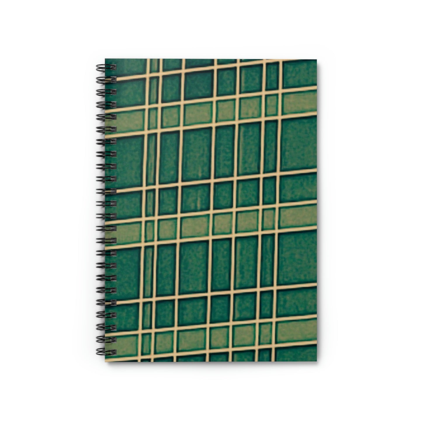 Green/Yellow | Spiral Notebook 118 pg Ruled | Vintage Window Collection | Life By Ortavia