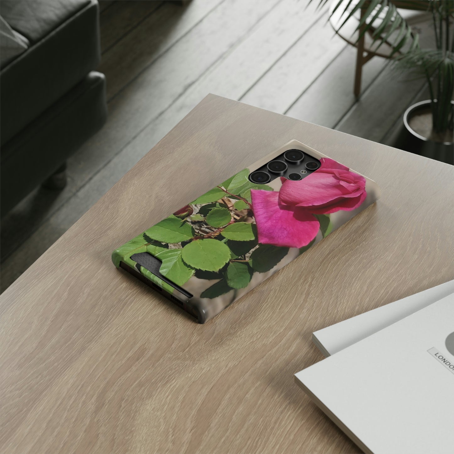 Dear Pink Rosa | Phone Case with Card Holder | High Bloom Collection | Life By Ortavia