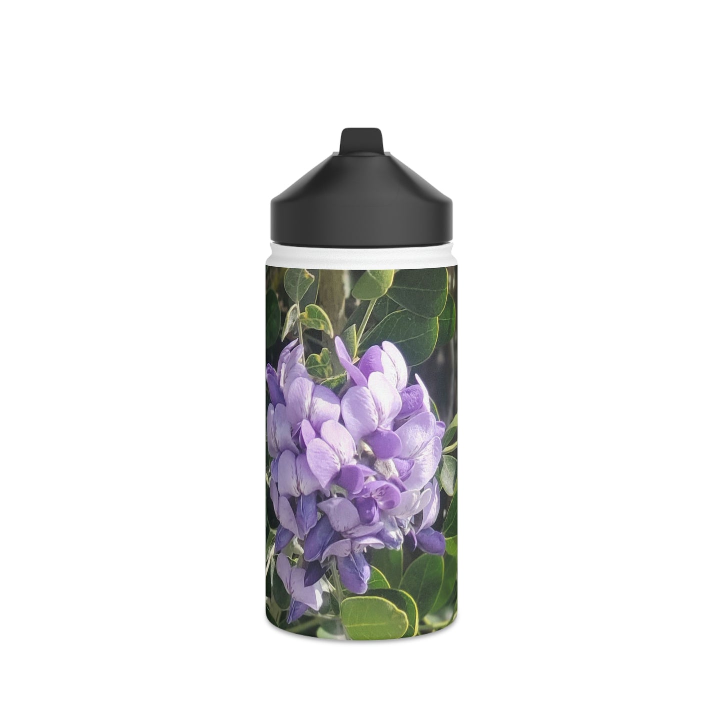 Purple Texas Mountain Laurel | Stainless Steel Water Bottle, Standard Lid