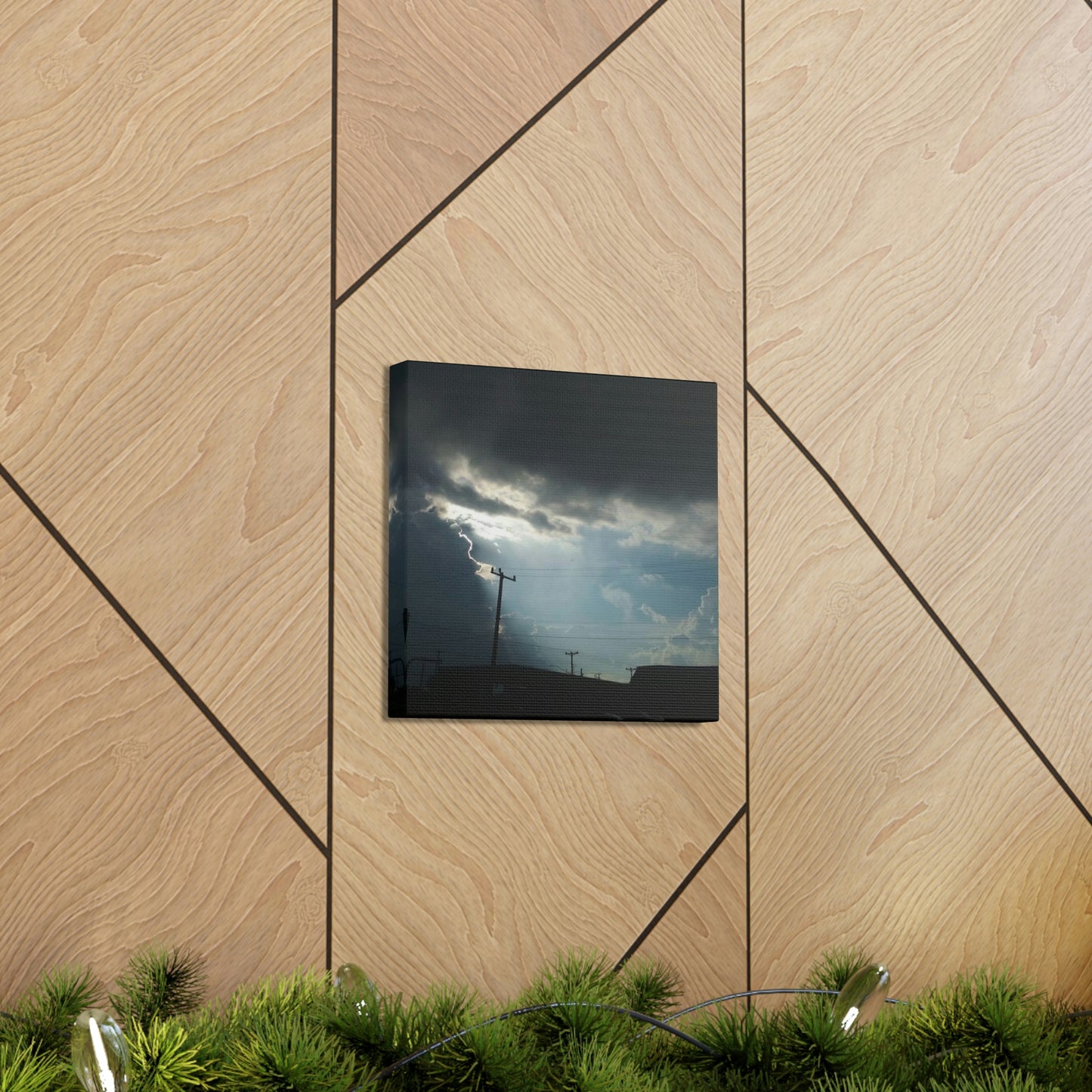 Sun Through Dark Clouds | Wall Art Canvas | Heavens Collection