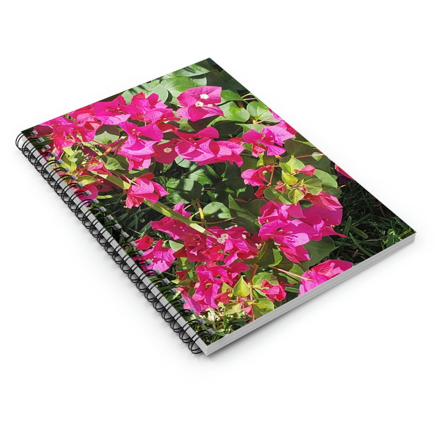 Hot Pink Bougainvillea | Spiral Notebook 118 pg Ruled | High Bloom Collection | Life By Ortavia