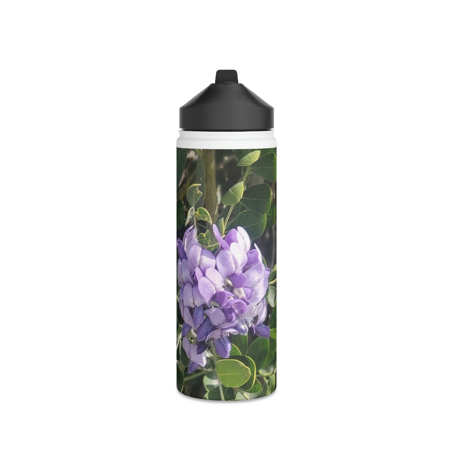 Purple Texas Mountain Laurel | Stainless Steel Water Bottle, Standard Lid