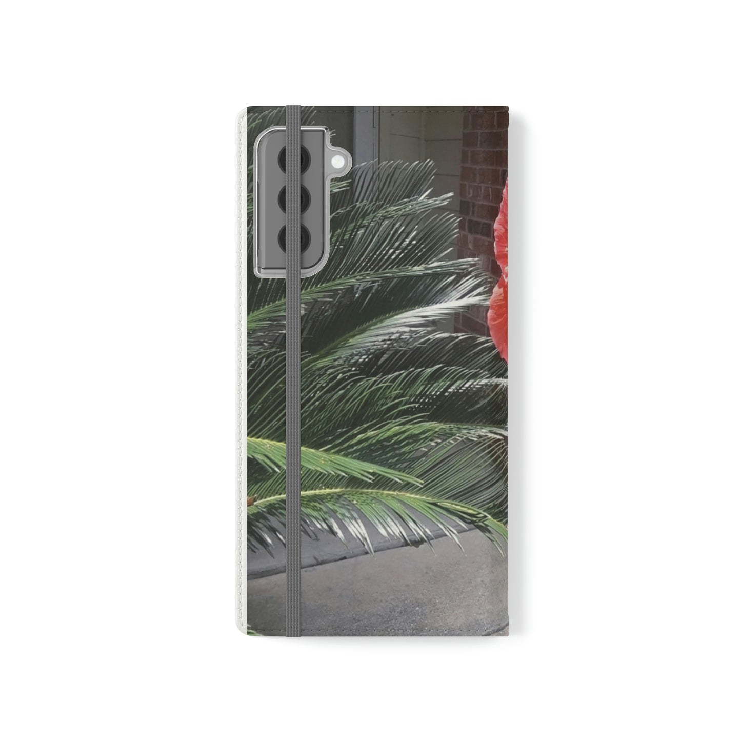 Peach Hibiscus | Folio Phone Case | High Bloom Collection | Life By Ortavia