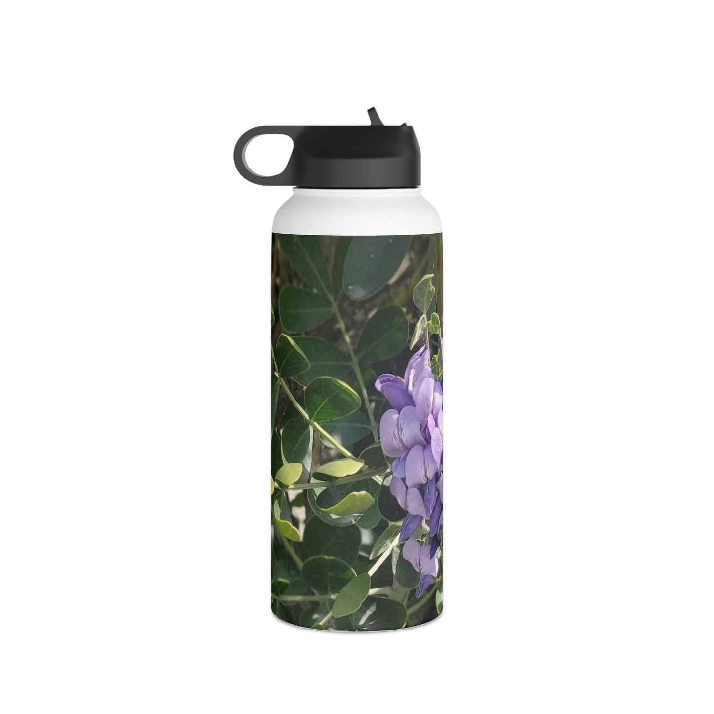 Purple Texas Mountain Laurel | Stainless Steel Water Bottle, Standard Lid