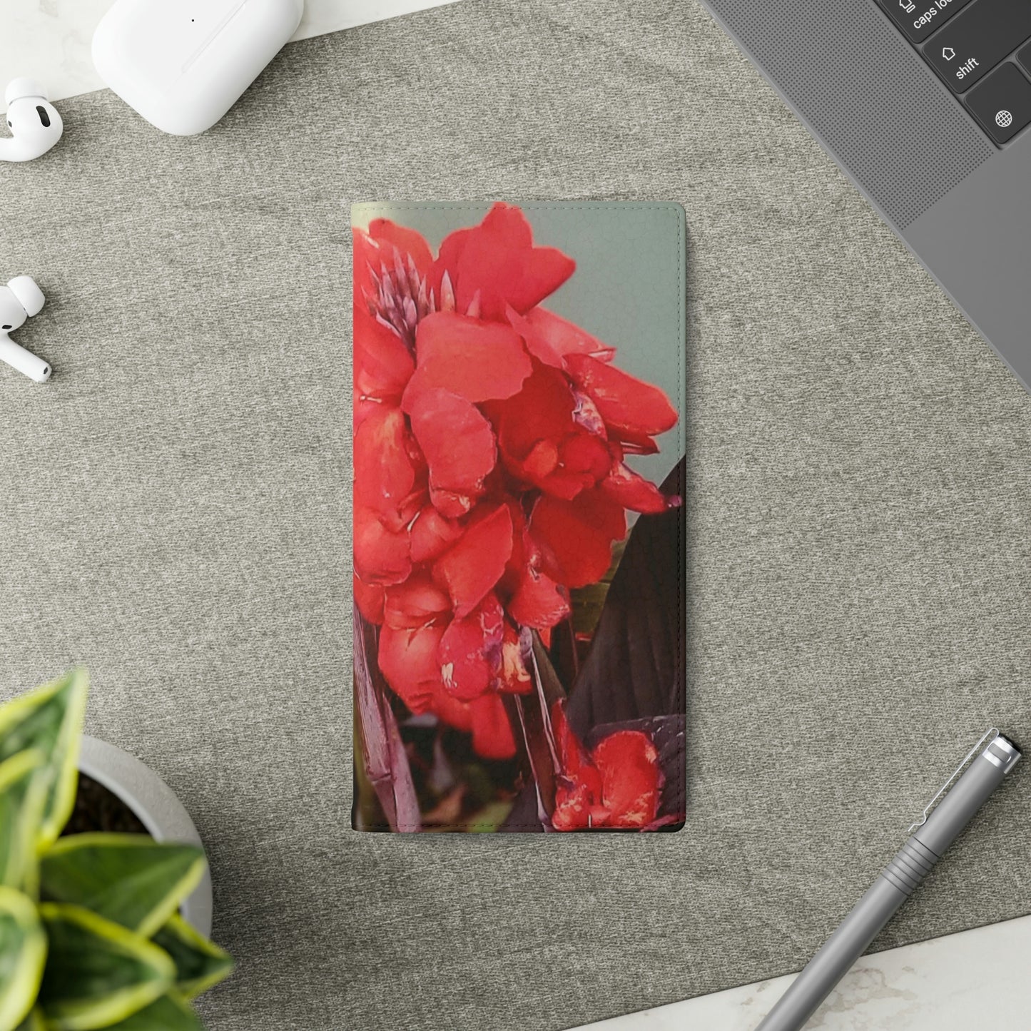 Red Canna | Folio Phone Case | High Bloom Collection | Life By Ortavia