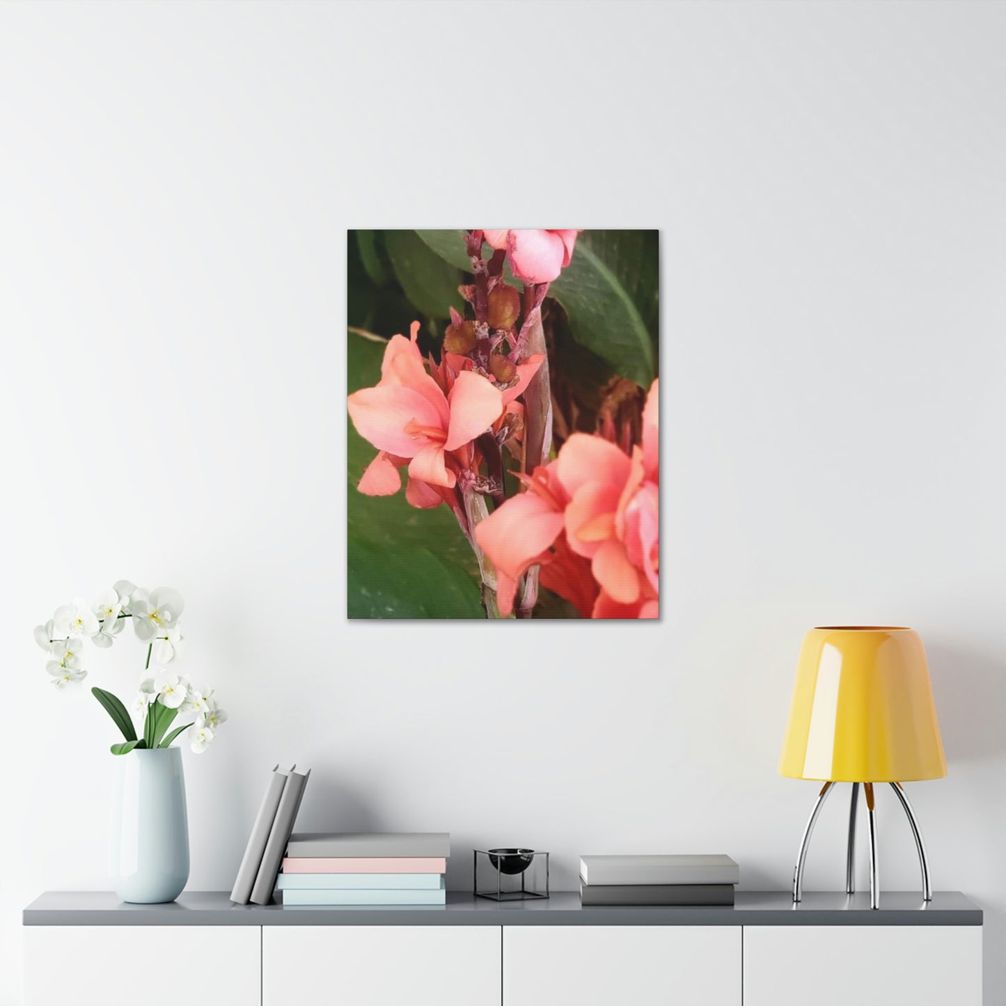 Art Prints & Wall Art, Canvas Gallery with Pink Canna Flower