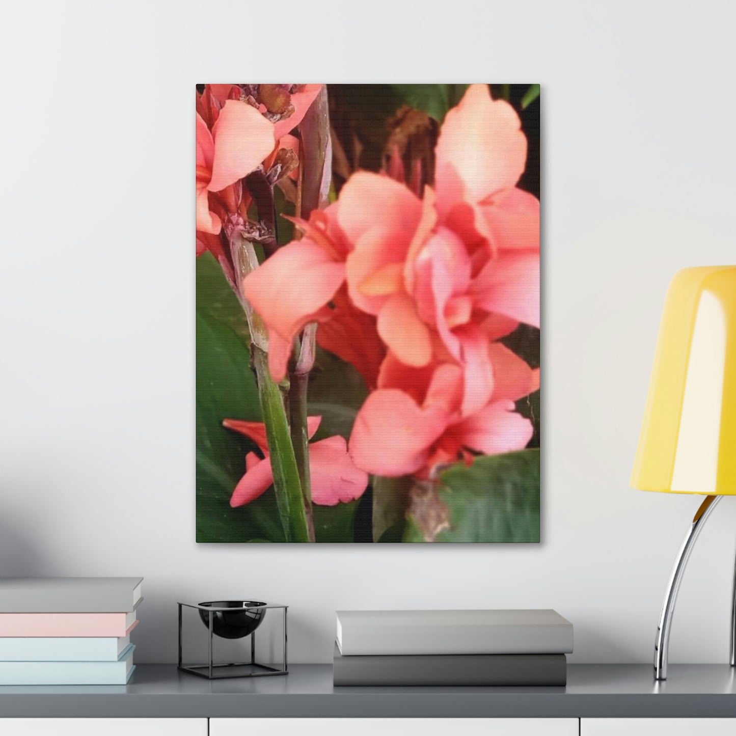 Art Prints & Wall Art, Canvas Gallery with Pink Canna Flower