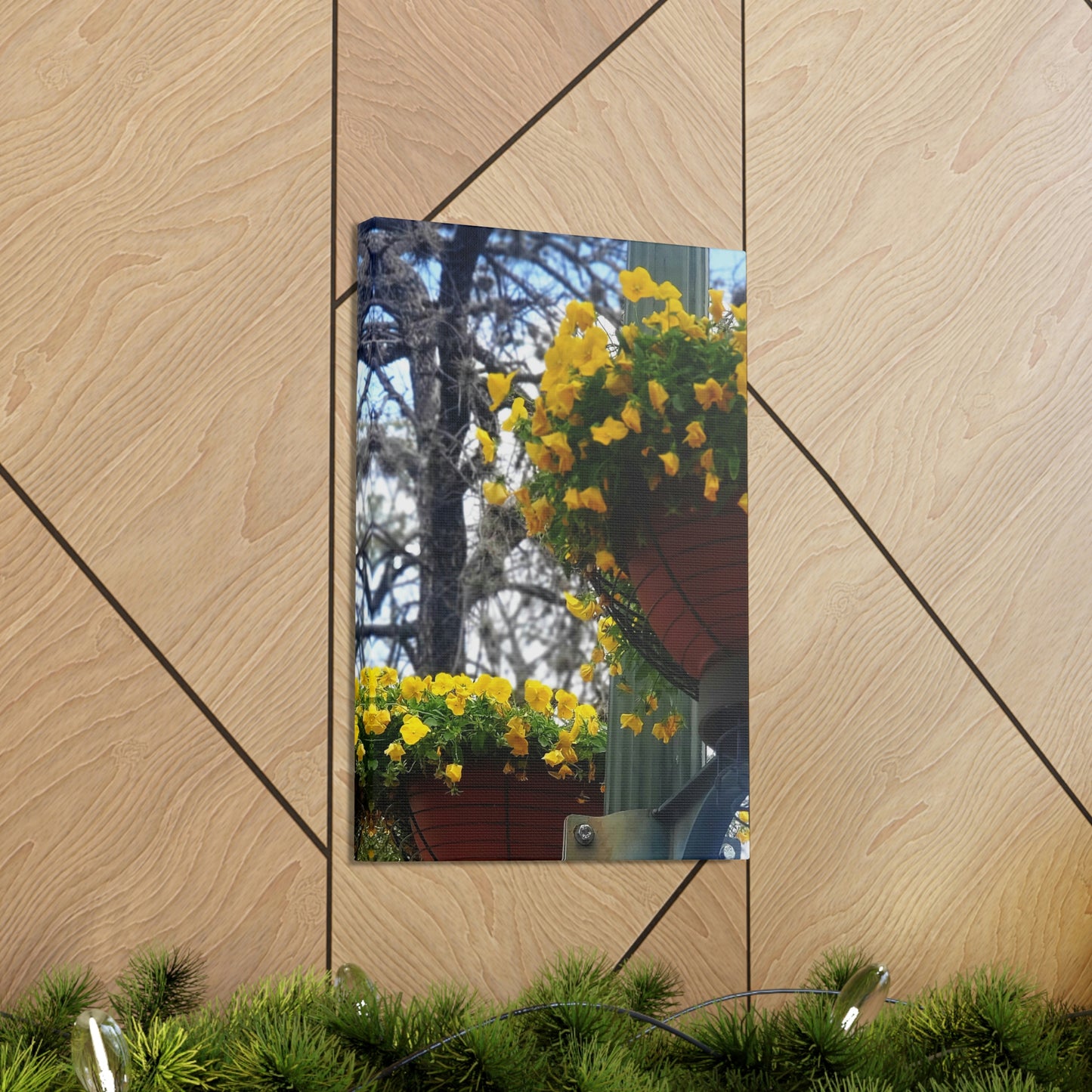 Yellow Pansies Downtown | Wall Art Canvas | High Bloom Collection | Life By Ortavia
