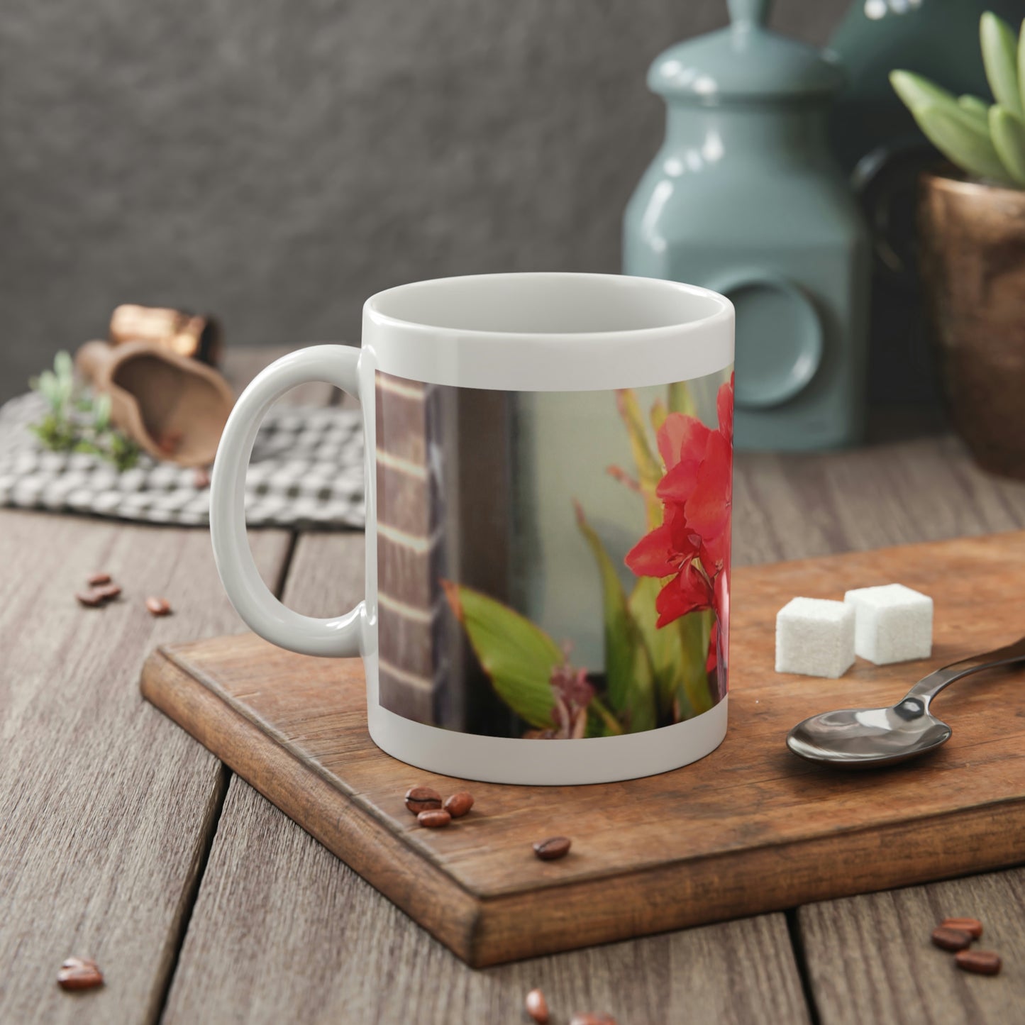 Red Canna | Ceramic Mug 11oz | Life By Ortavia