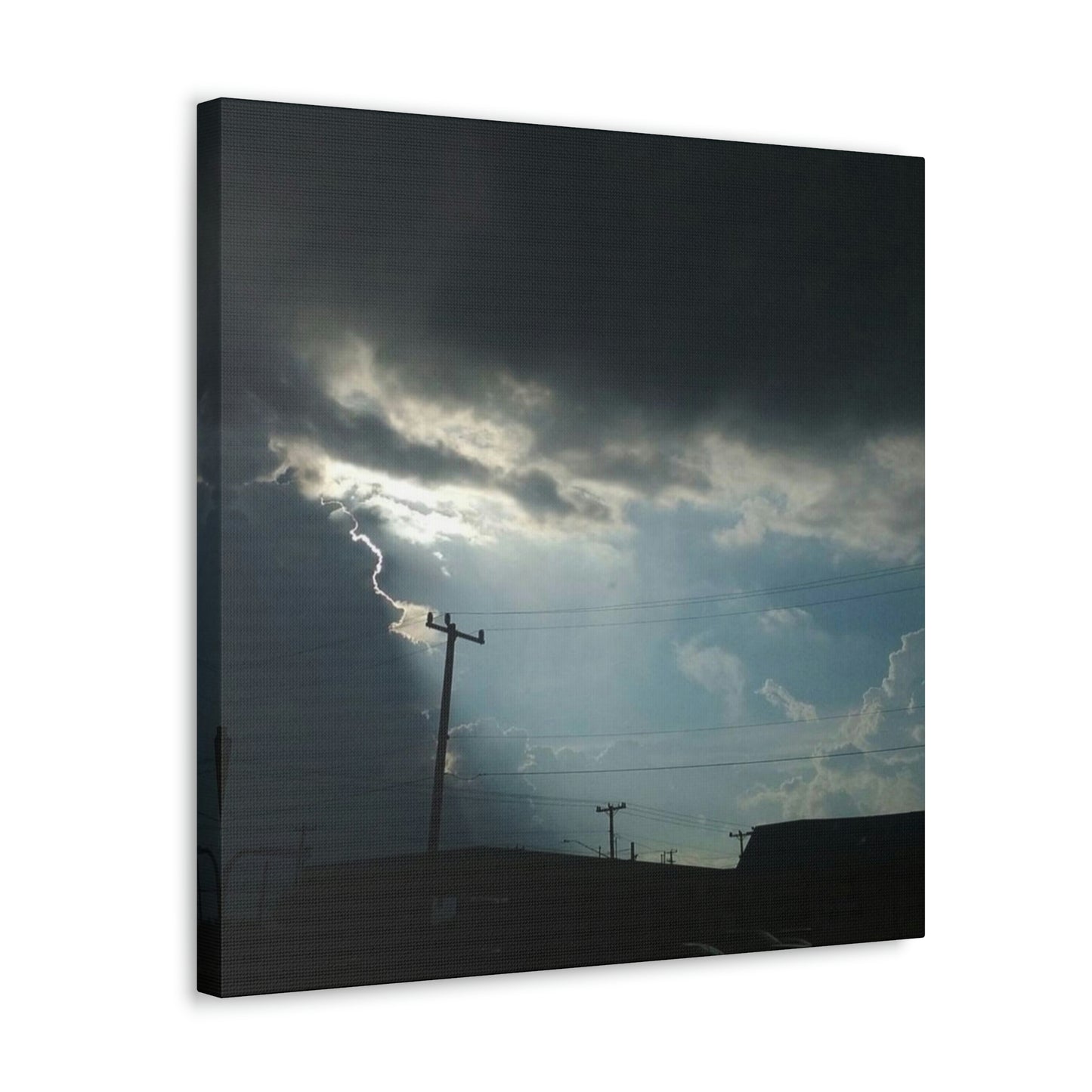 Sun Through Dark Clouds | Wall Art Canvas | Heavens Collection
