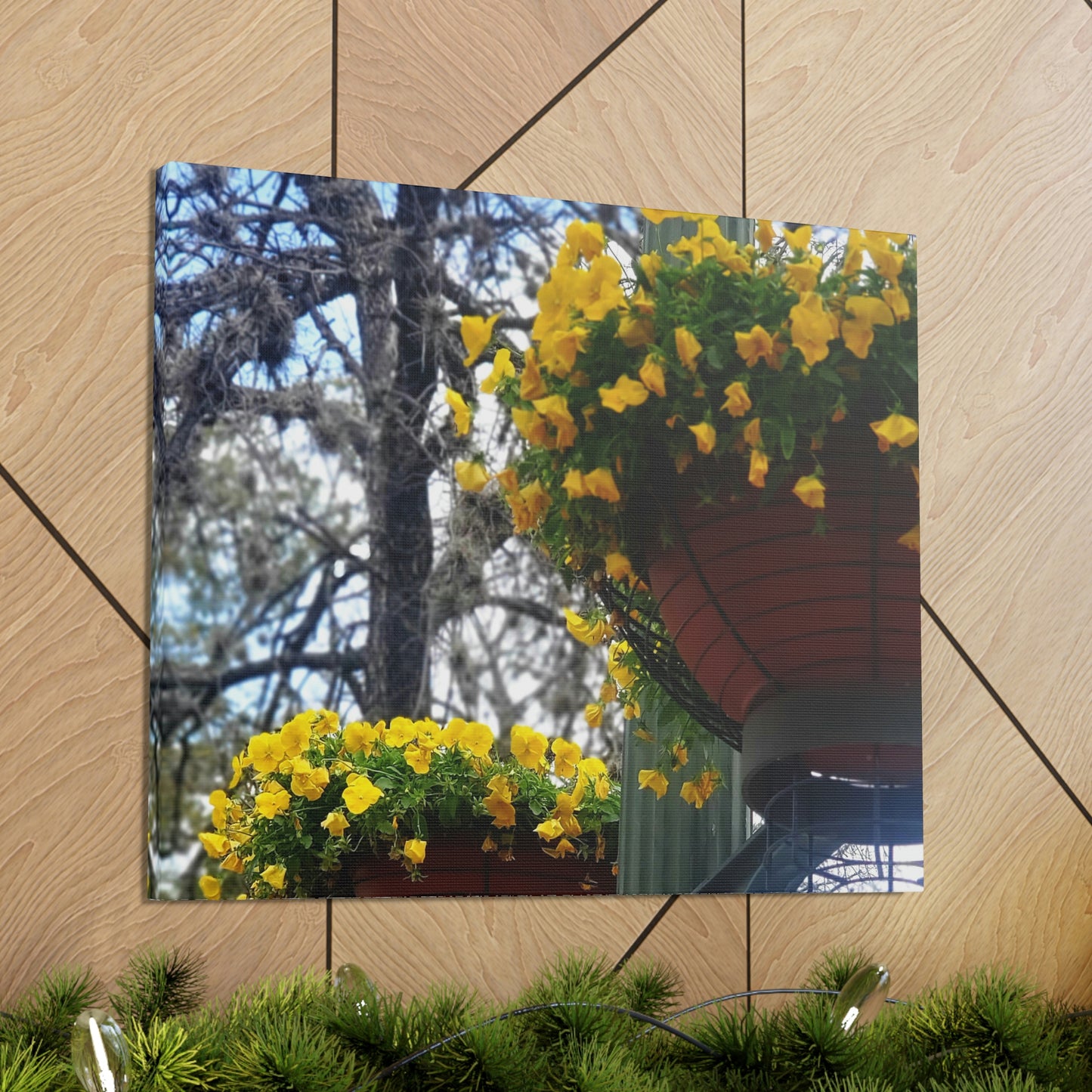 Yellow Pansies Downtown | Wall Art Canvas | High Bloom Collection | Life By Ortavia