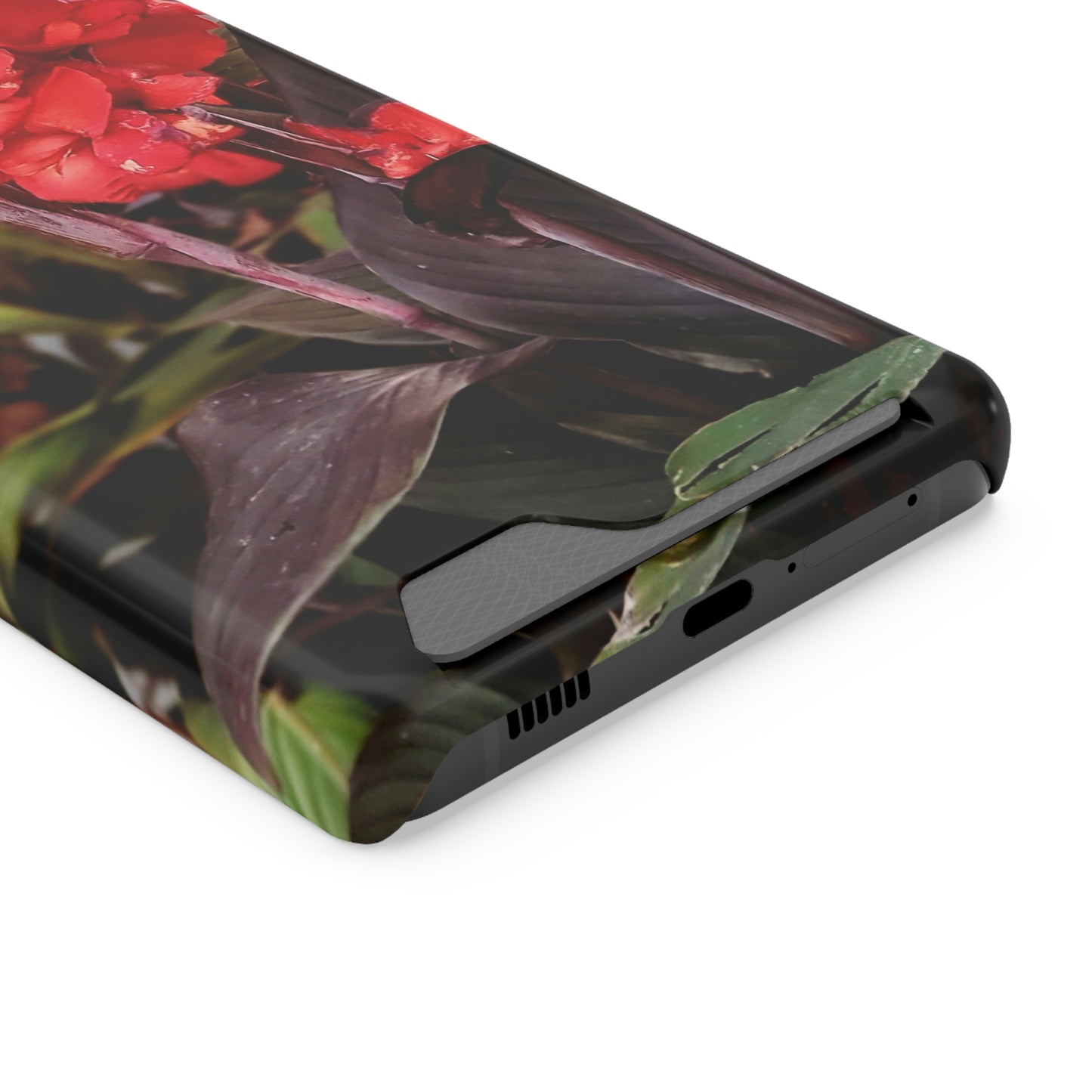 Red Canna | Phone Case With Card Holder | High Bloom Collection | Life By Ortavia