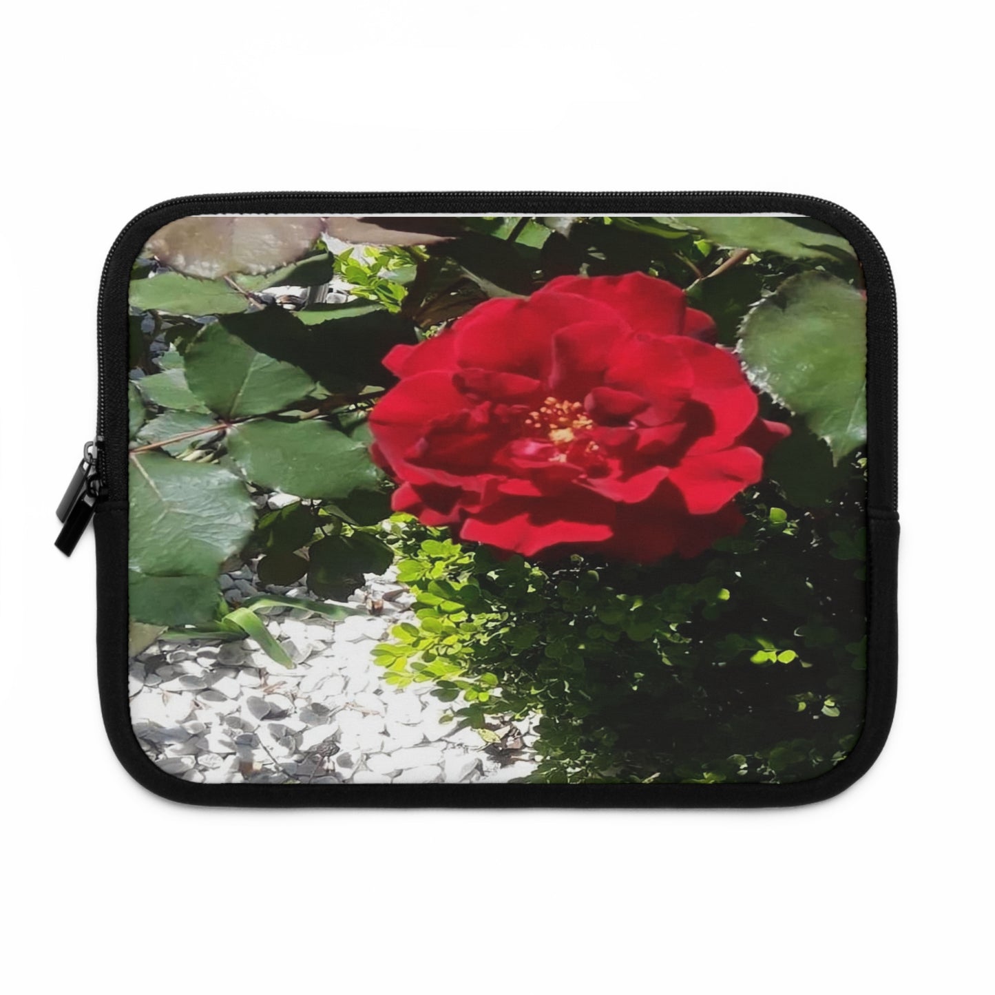 Laptop Sleeve Protecting Cover with Europeana Red Rose 7 Inch 10 Inch 13 Inch 15 Inch 17 Inch