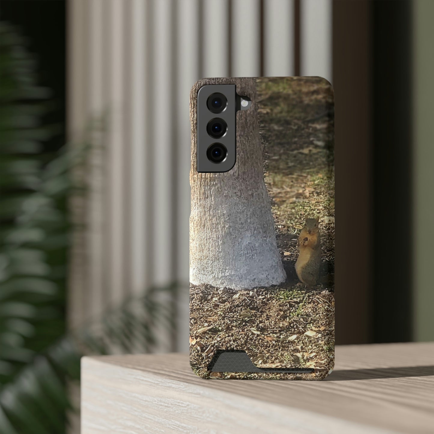 Squirrel and A Nut | Phone Case with Card Holder | Urban Geographic Collection | Life By Ortavia