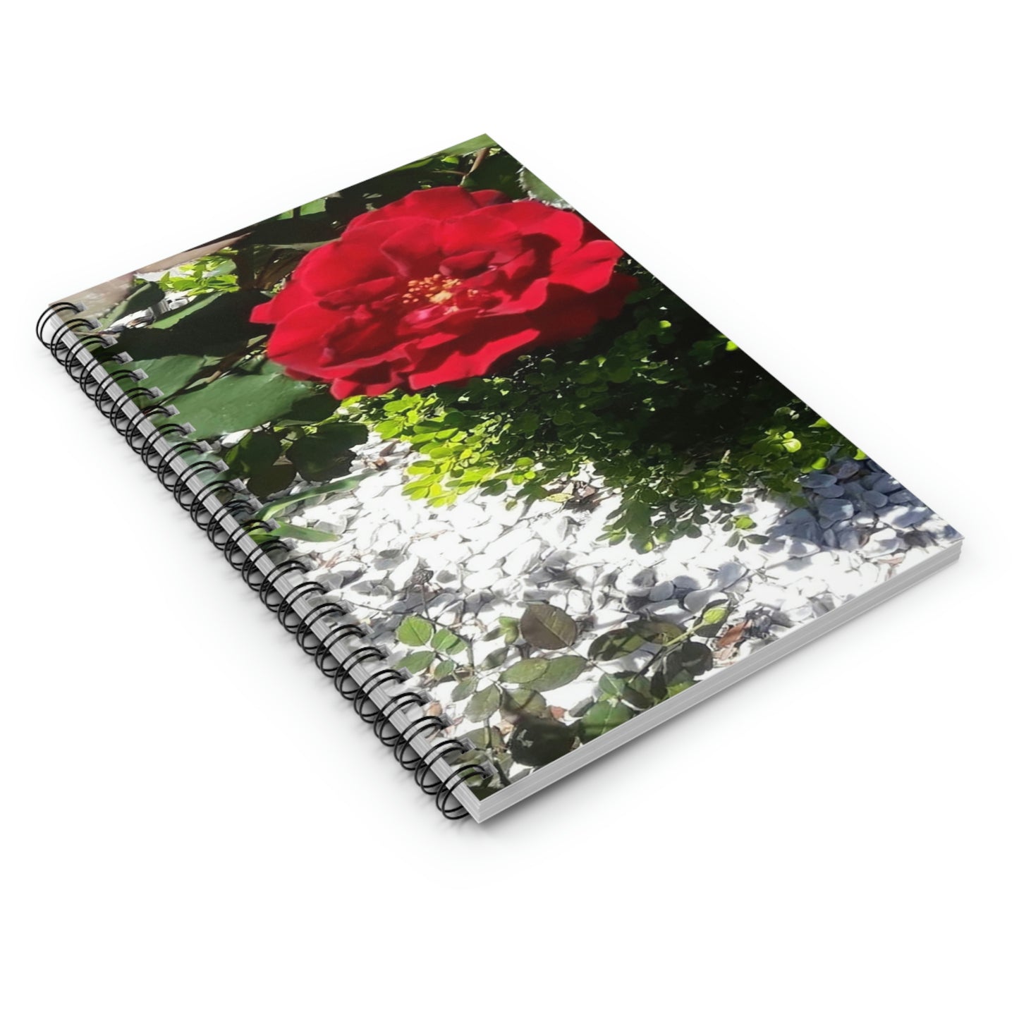 Europeana Red Rose | Spiral Notebook 118 pg Ruled | High Bloom Collection | Life By Ortavia