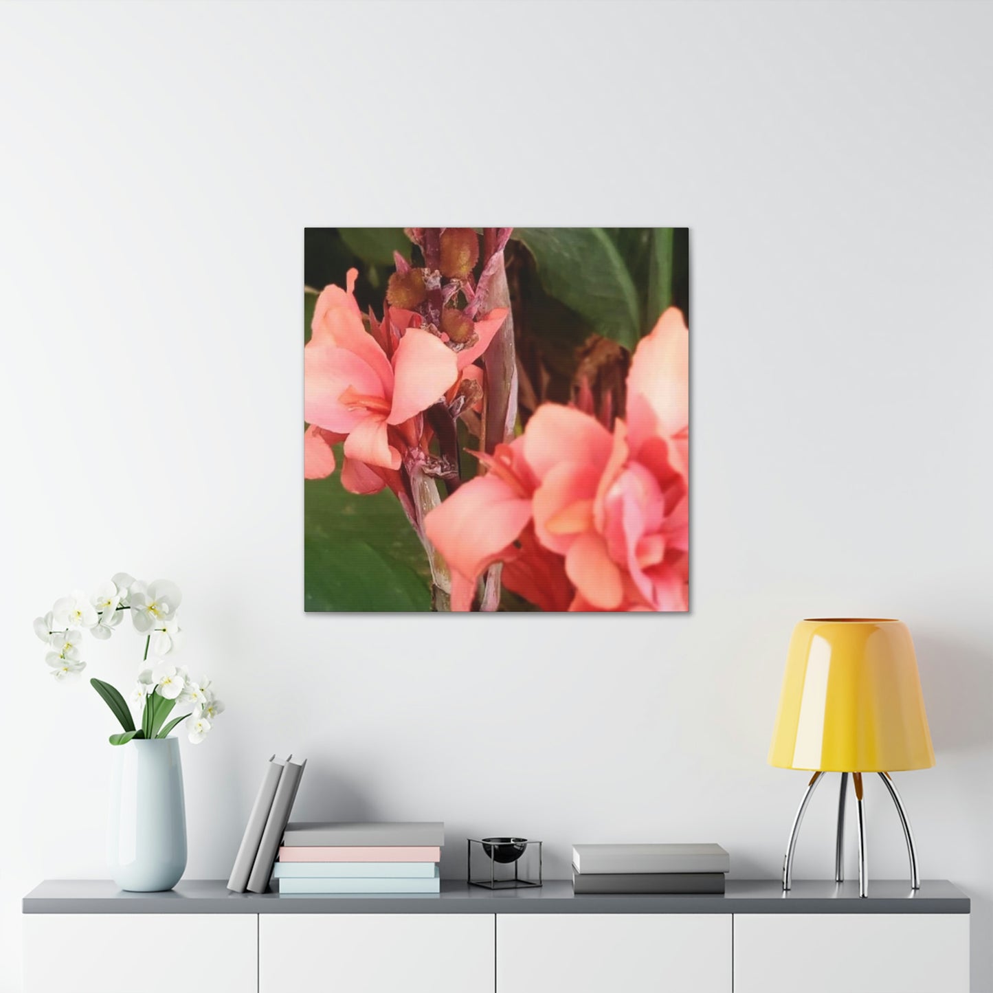 Art Prints & Wall Art, Canvas Gallery with Pink Canna Flower