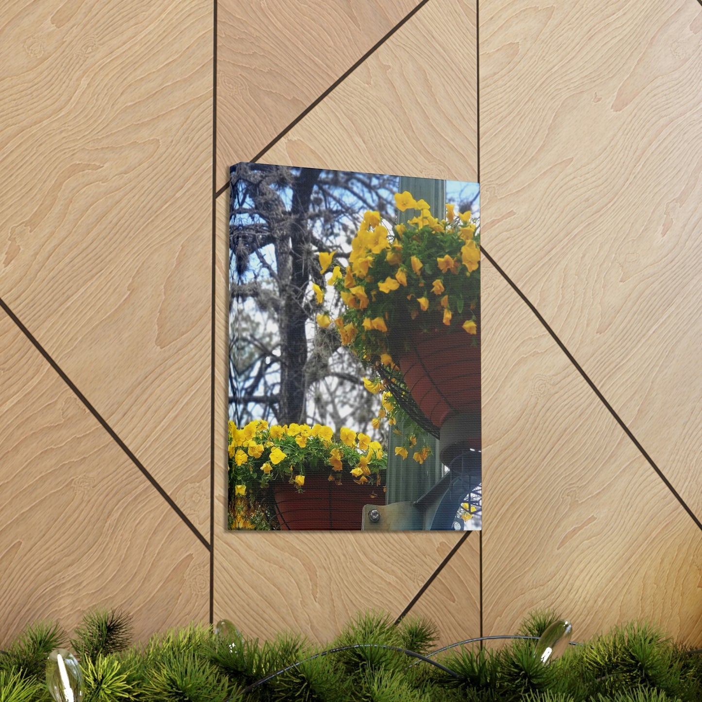 Yellow Pansies Downtown | Wall Art Canvas | High Bloom Collection | Life By Ortavia