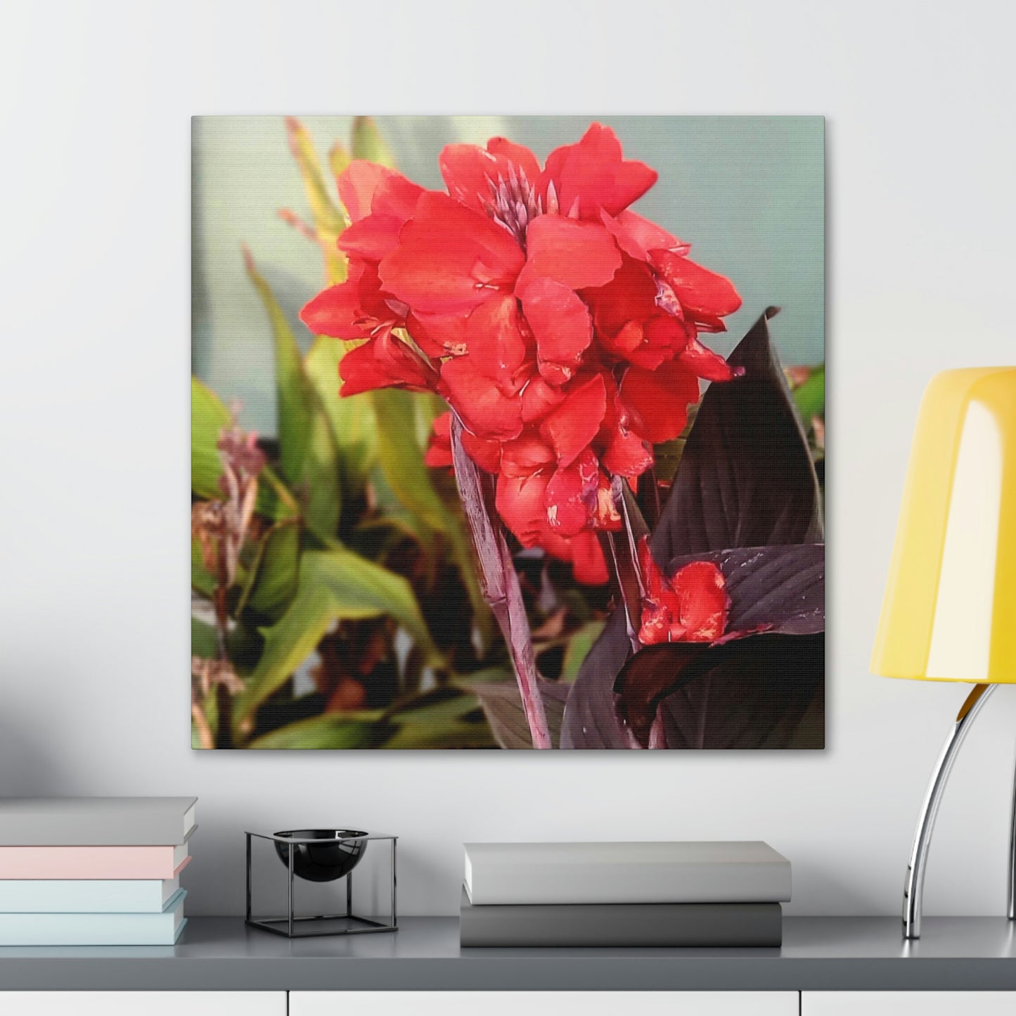 Red Canna | High Bloom Collection | Wall Art Print | Life By Ortavia