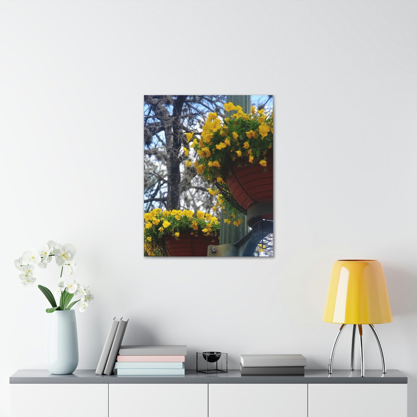 Yellow Pansies Downtown | Wall Art Canvas | High Bloom Collection | Life By Ortavia