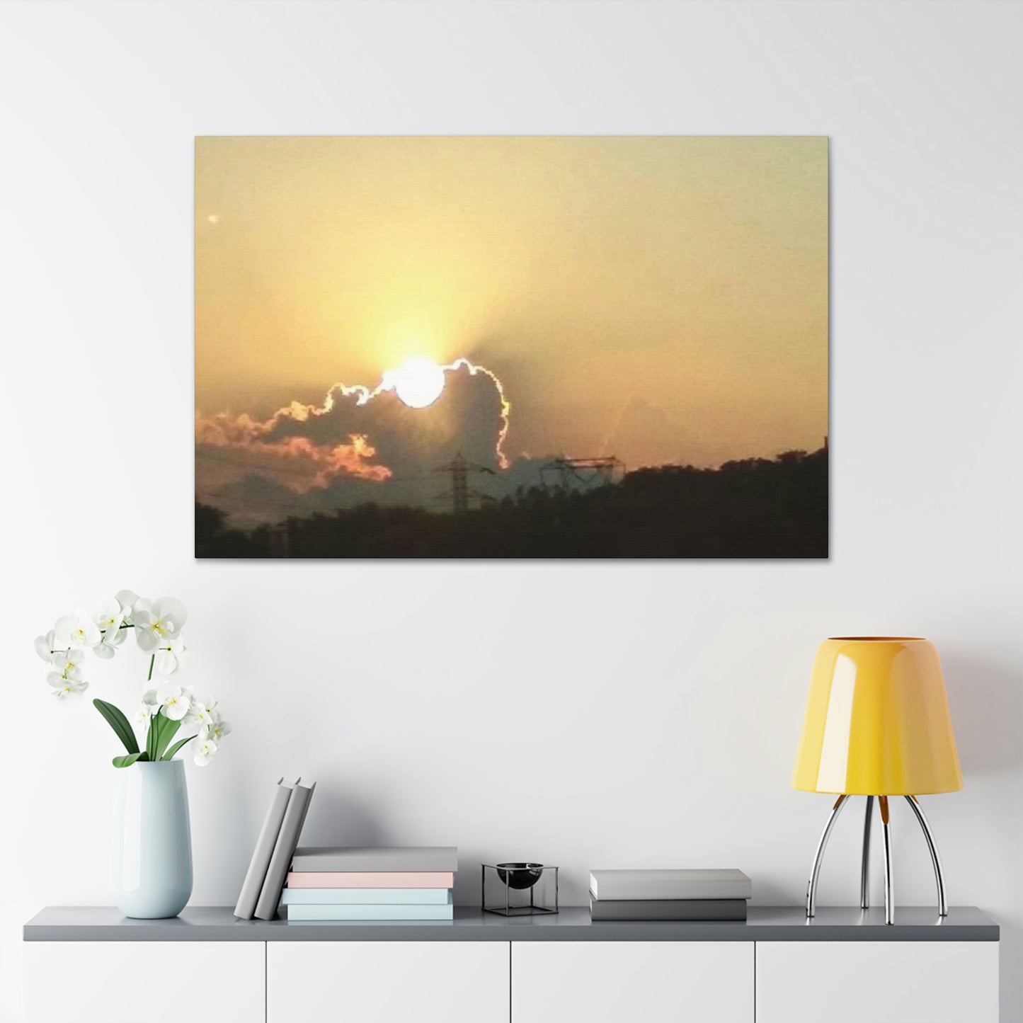Sun in the Clouds | Wall Art Canvas | Heavens Collection | Life By Ortavia