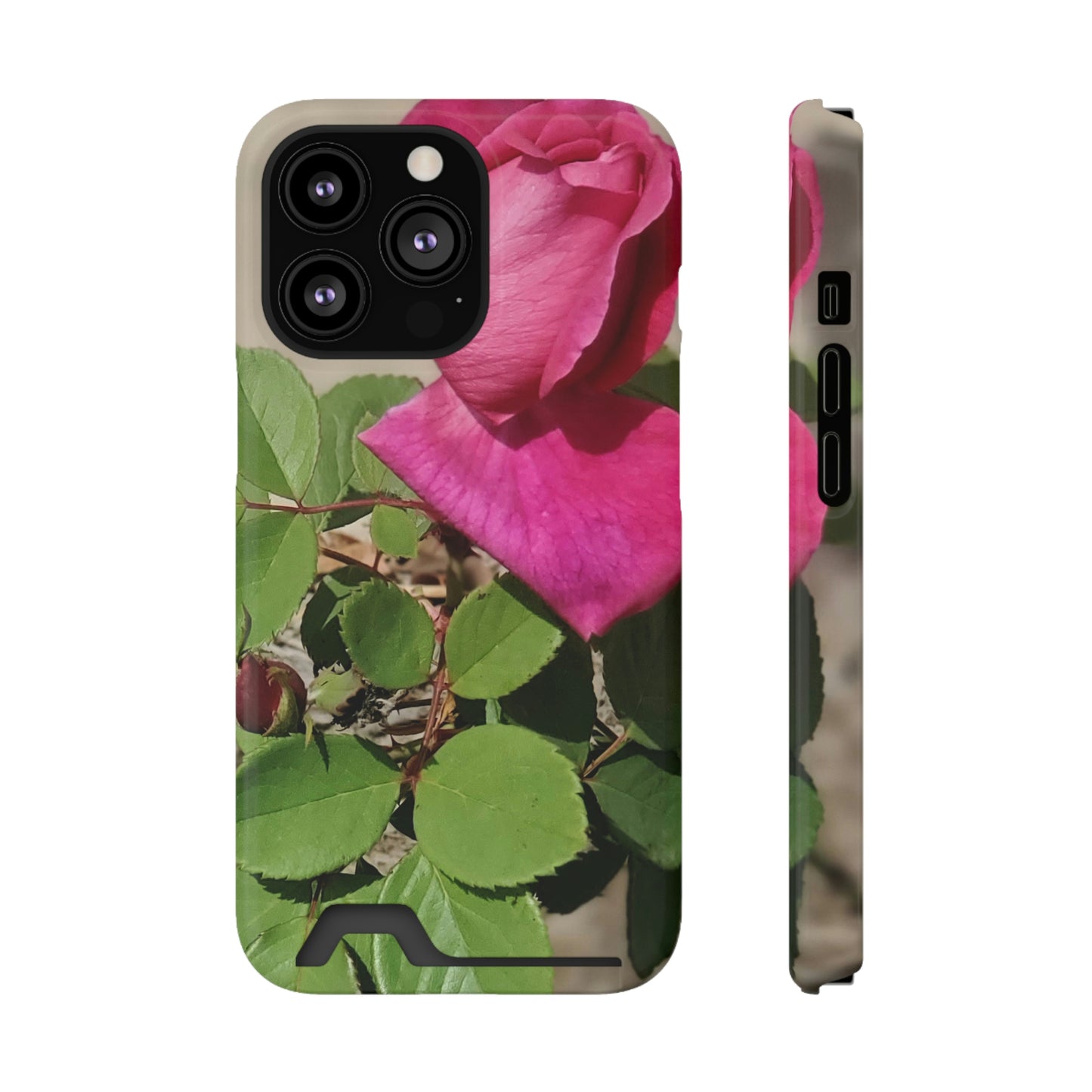 Dear Pink Rosa | Phone Case with Card Holder | High Bloom Collection | Life By Ortavia