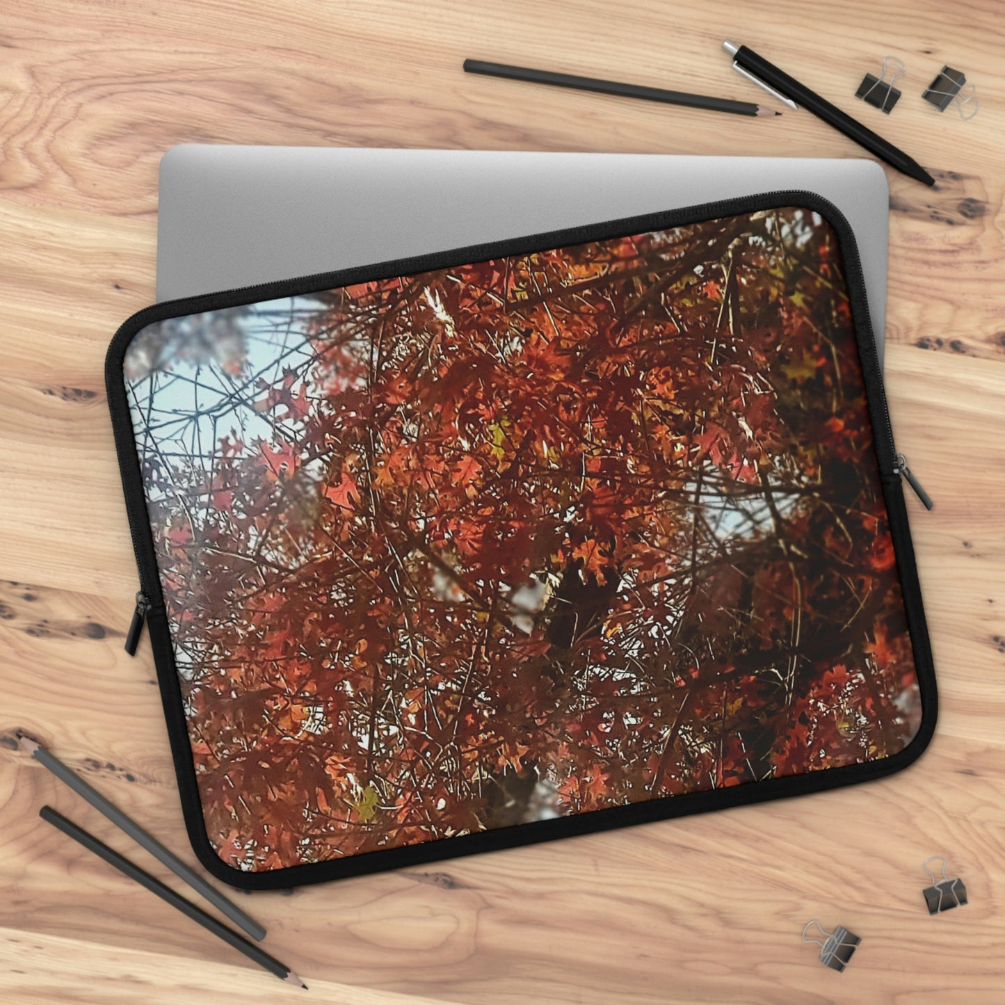 Red Leaves in Autumn | Laptop Sleeve | 7 Inch 10 Inch 13 Inch 15 Inch 17 Inch | Life By Ortavia
