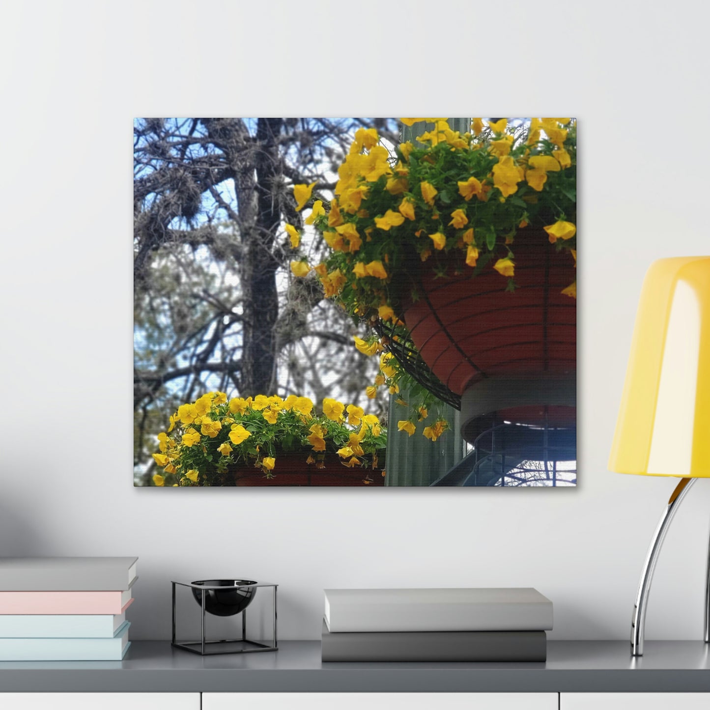 Yellow Pansies Downtown | Wall Art Canvas | High Bloom Collection | Life By Ortavia