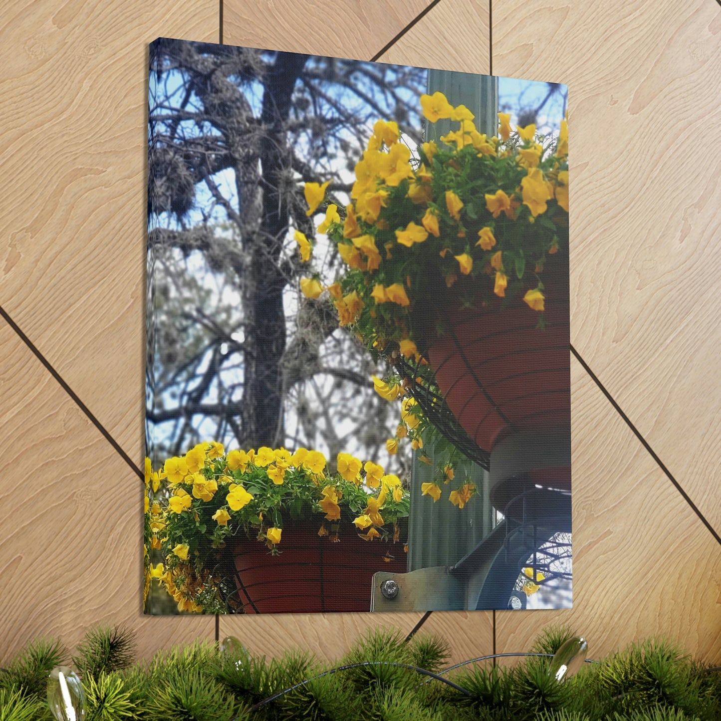 Yellow Pansies Downtown | Wall Art Canvas | High Bloom Collection | Life By Ortavia