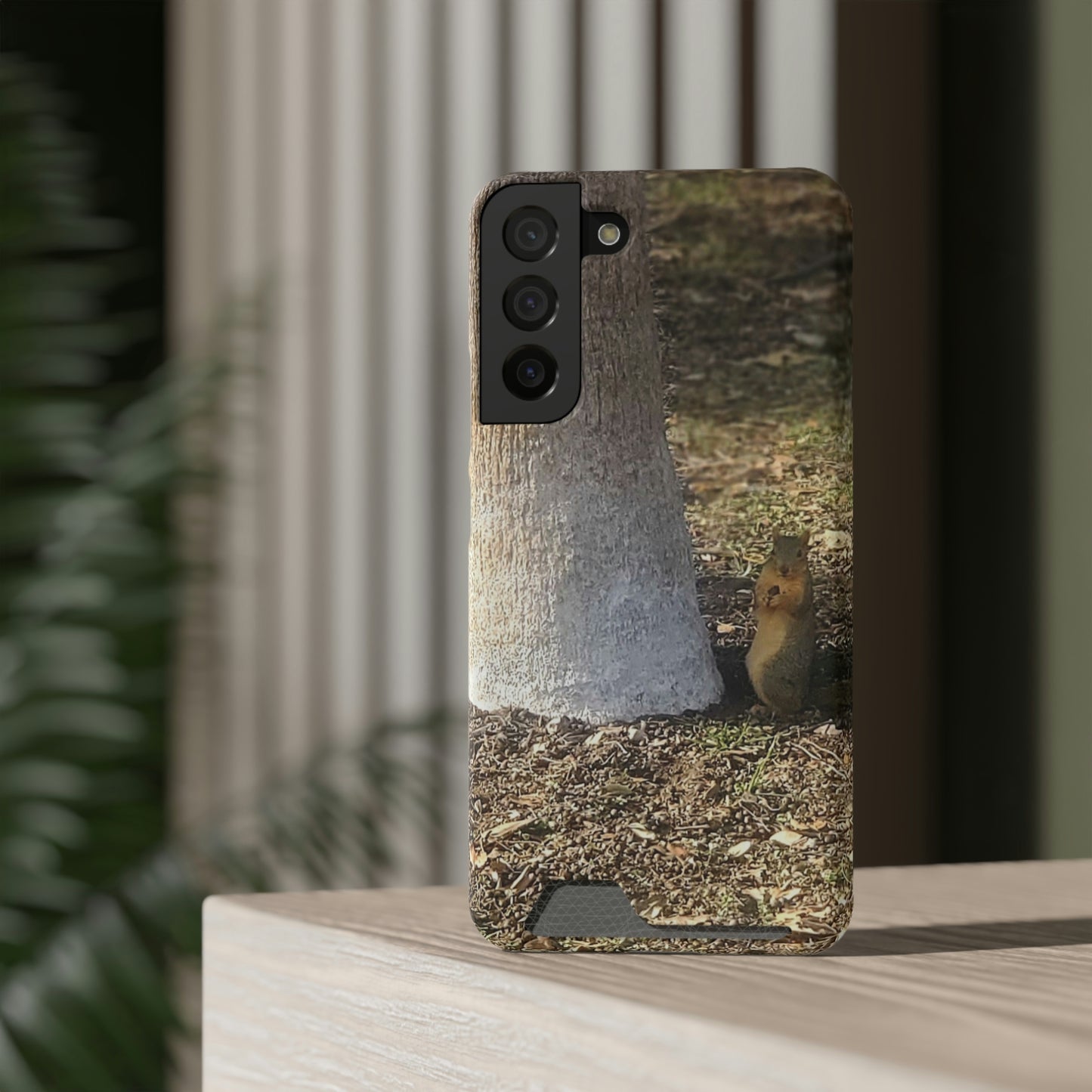 Squirrel and A Nut | Phone Case with Card Holder | Urban Geographic Collection | Life By Ortavia
