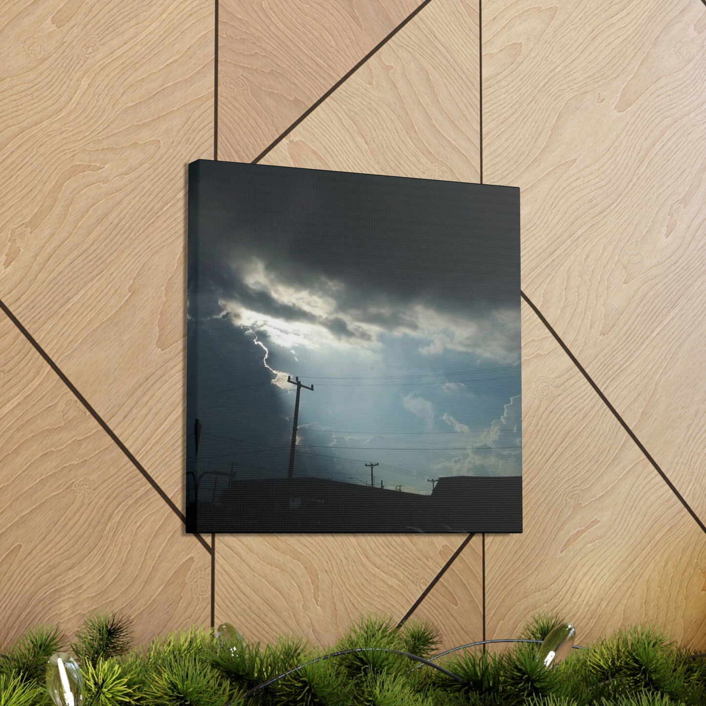 Sun Through Dark Clouds | Wall Art Canvas | Heavens Collection